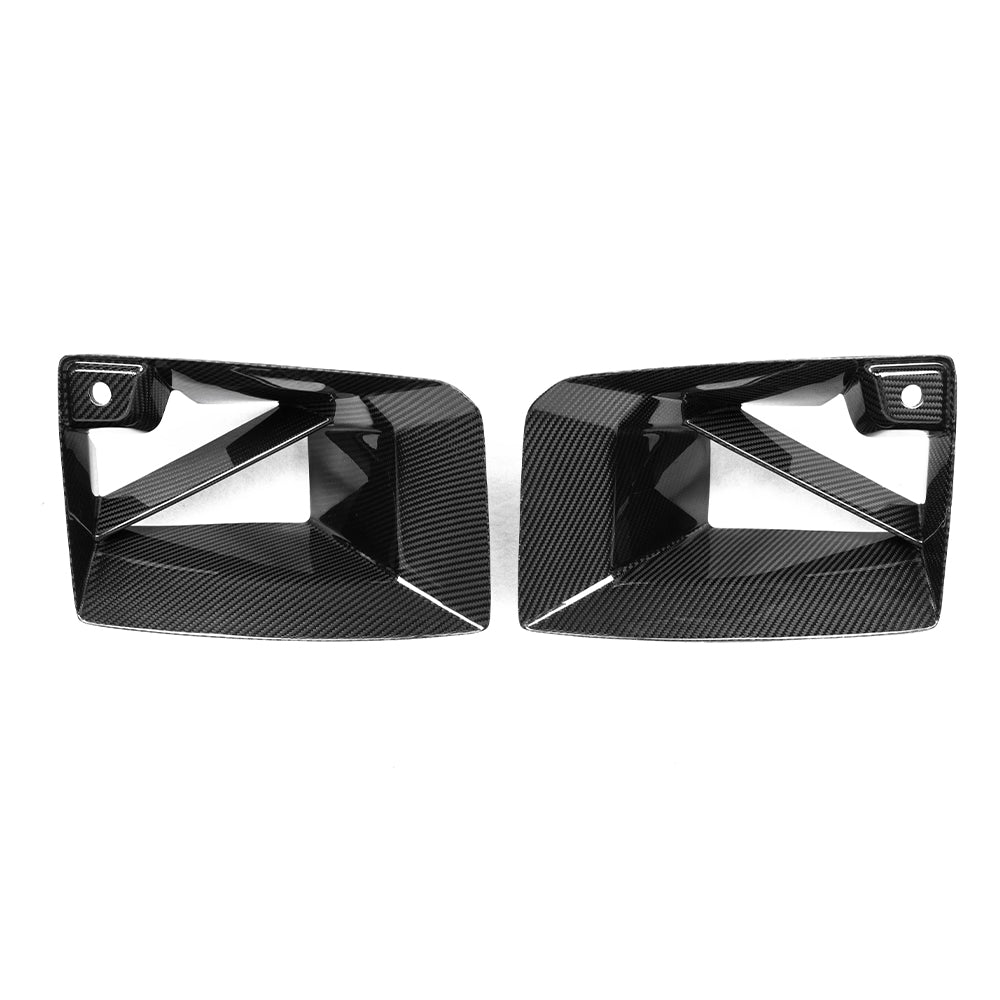 BMW M2 G87 MP-Style Front Bumper Vents — Pre-Preg Dry Carbon Fiber
