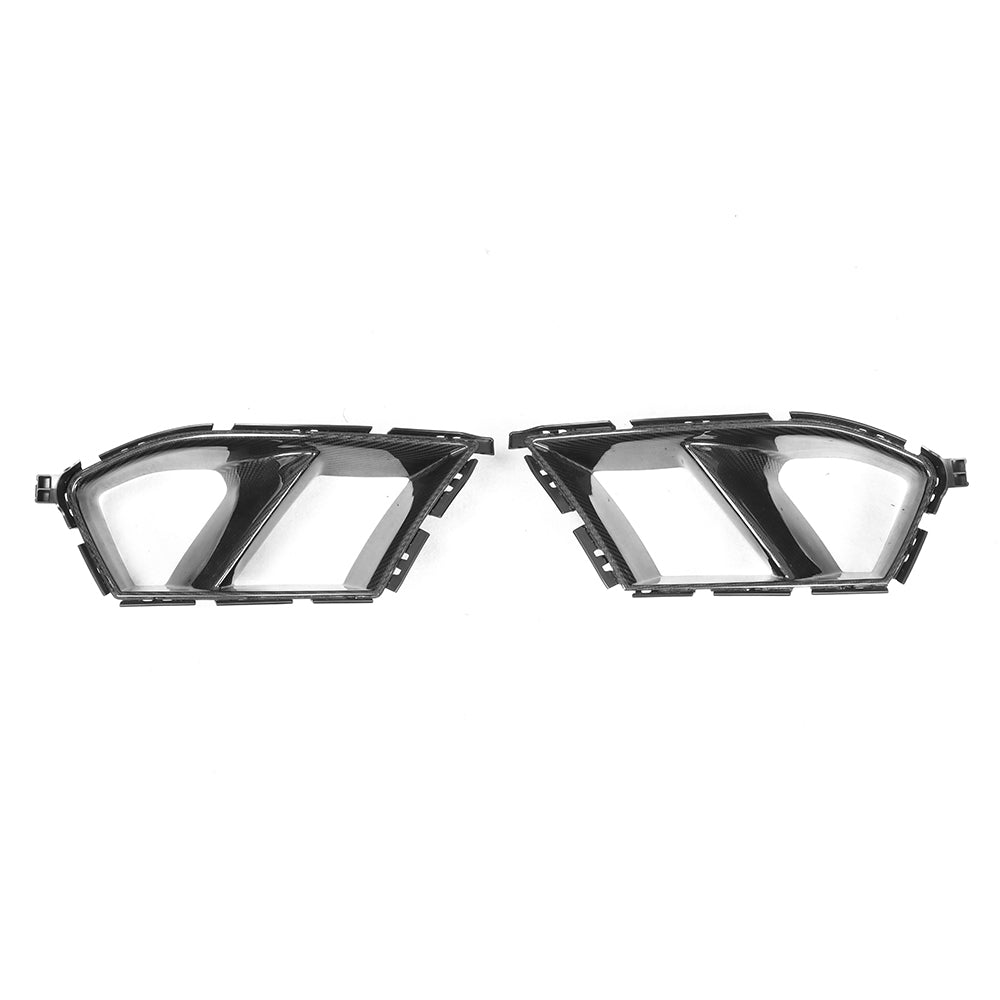 G8X M3 & M4 MP-Style Front Bumper Vent Inlets (Dry Carbon) (2021+)