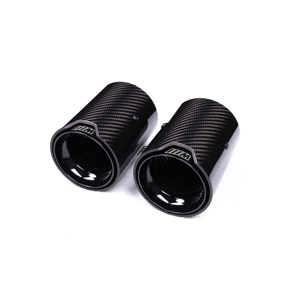 M-Style Gloss Carbon & Gloss Black 63mm / 92mm / 120mm Exhaust Tips