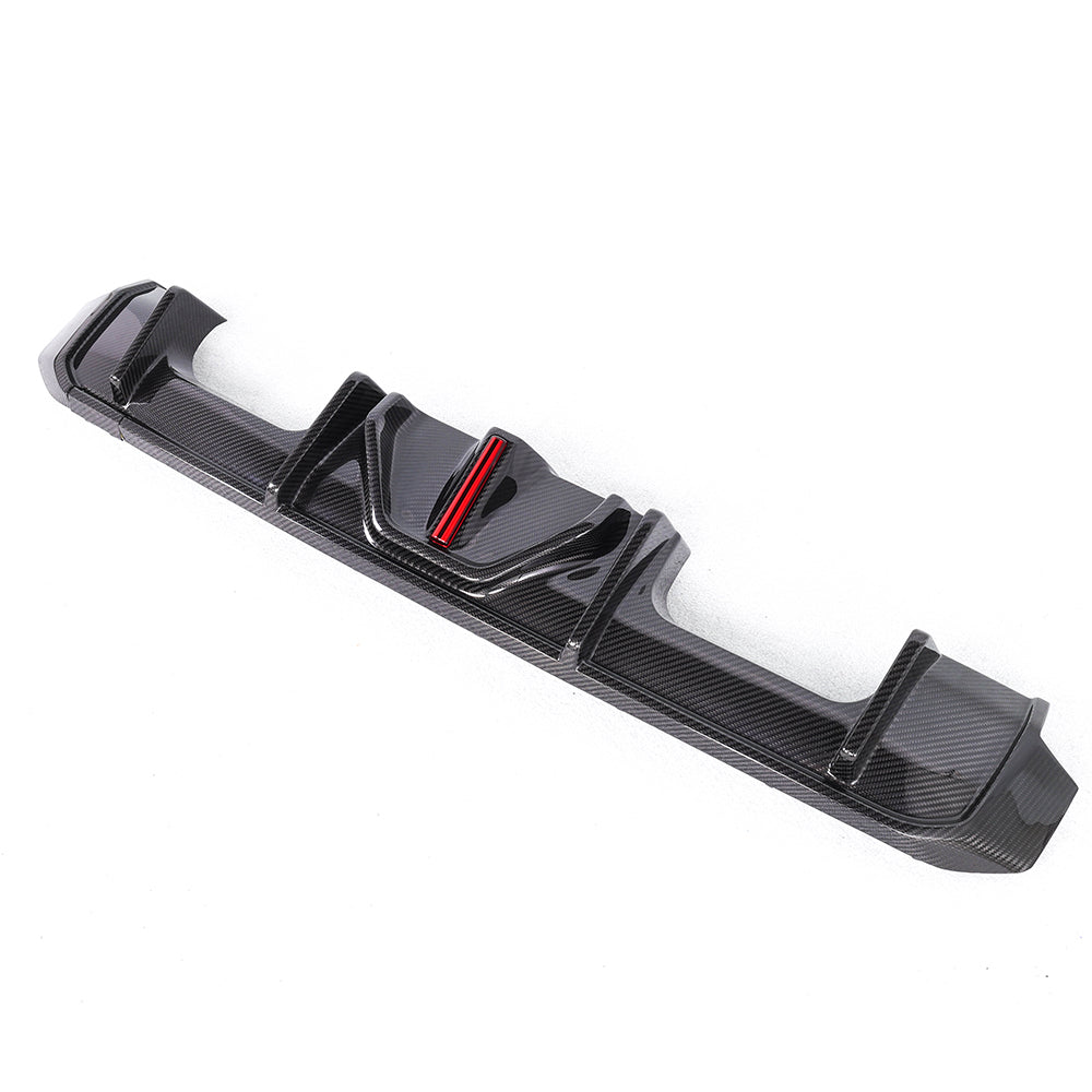 G80 / G82 M3 M4 Rear Diffuser with LED — Pre-Preg Dry Carbon
