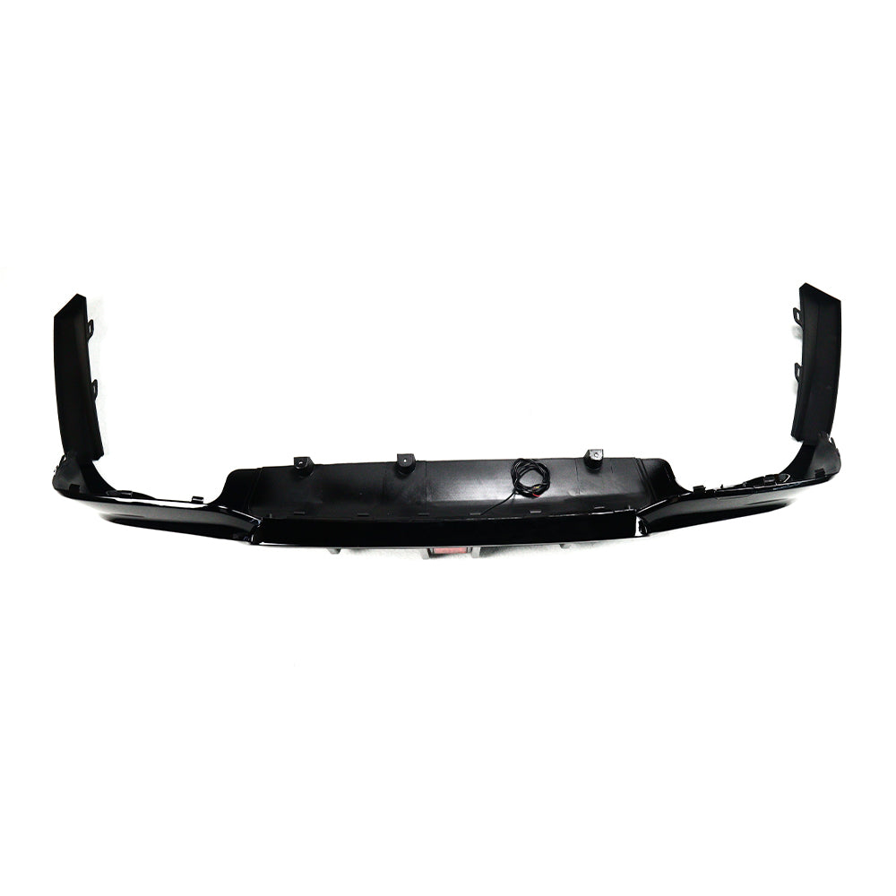BMW 3 Series G20 M-Tech CP-Style Rear Diffuser with LED – Gloss Black ABS (2019–2022)
