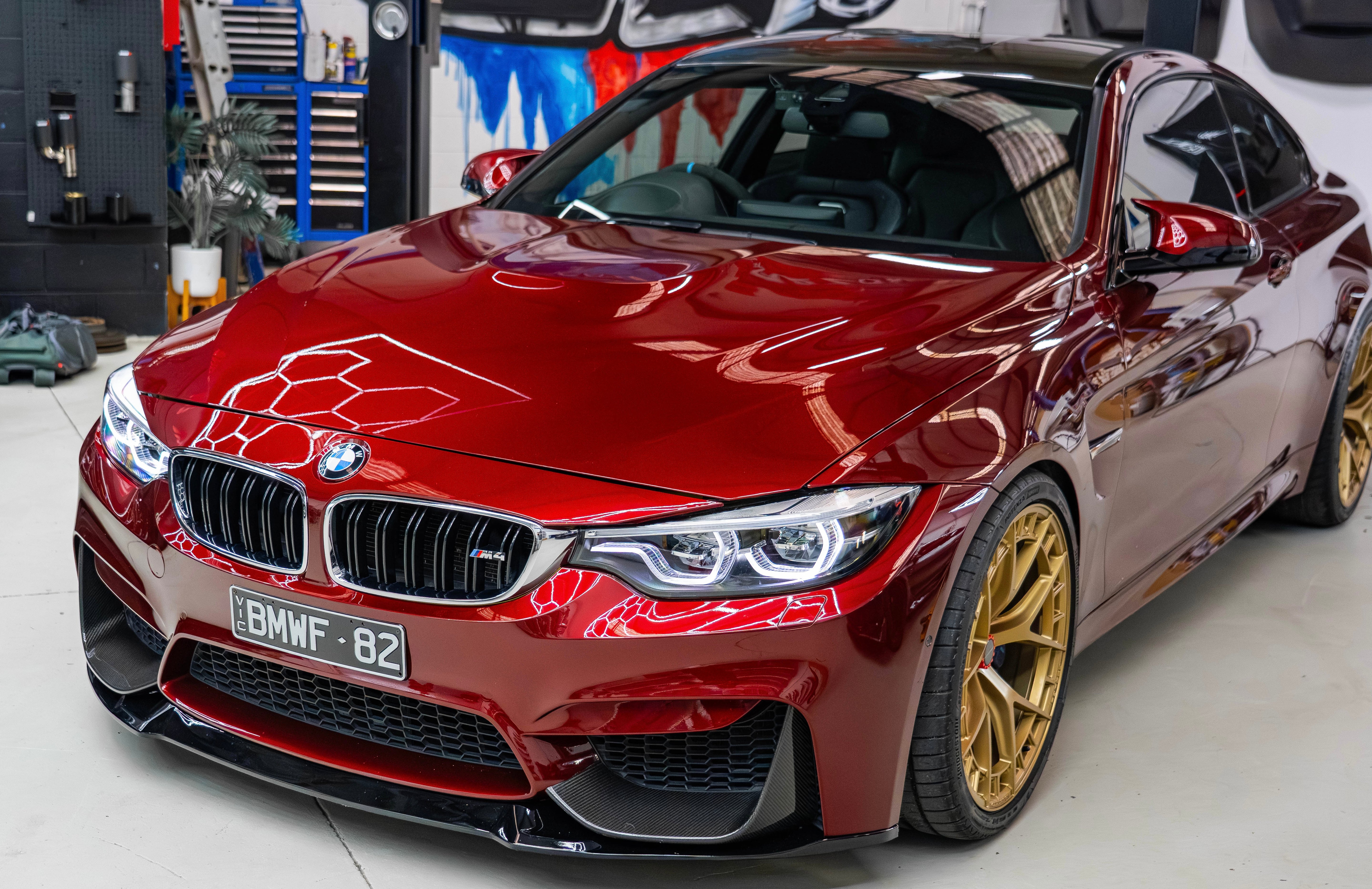 M4/M3 IKON LCI Triple-White/Yellow/Red V2 LED Headlights – Ultimate Plug & Play Upgrade for F32/F36 & F80/F82
