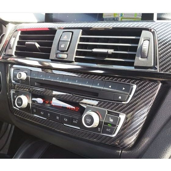 Center Console with Blue and Orange Color Car Atmosphere Light