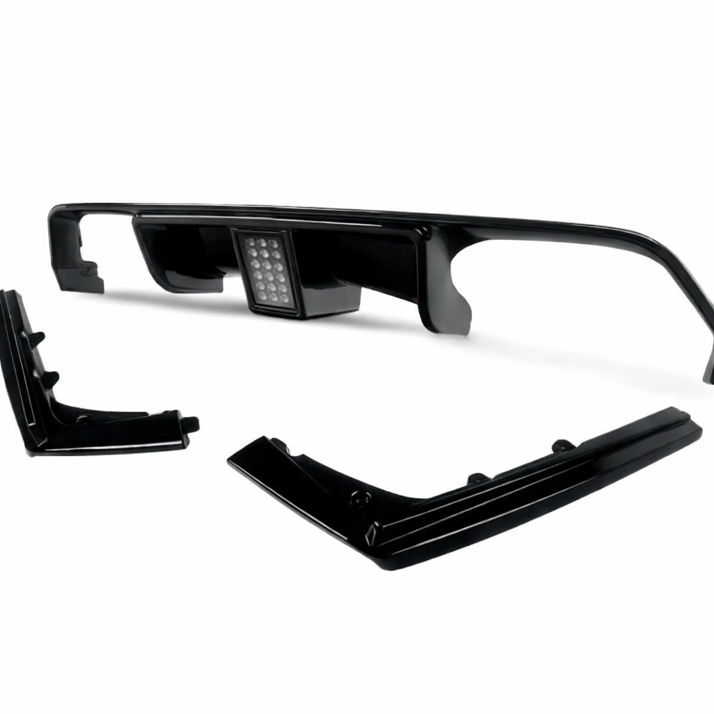 BMW F80 / F82 / F83 M3 / M4 F1-Style Rear Diffuser with Brake Light – Gloss Black