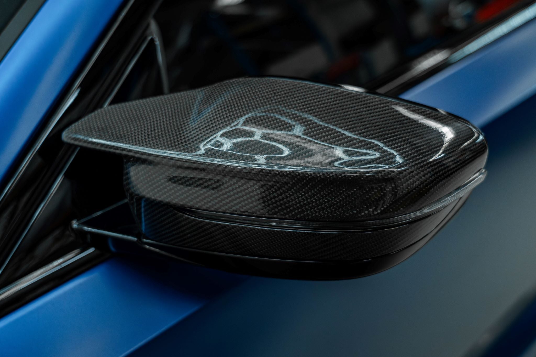 G87 / G80 / G82 Side Mirror Caps — Pre-Preg Dry Carbon