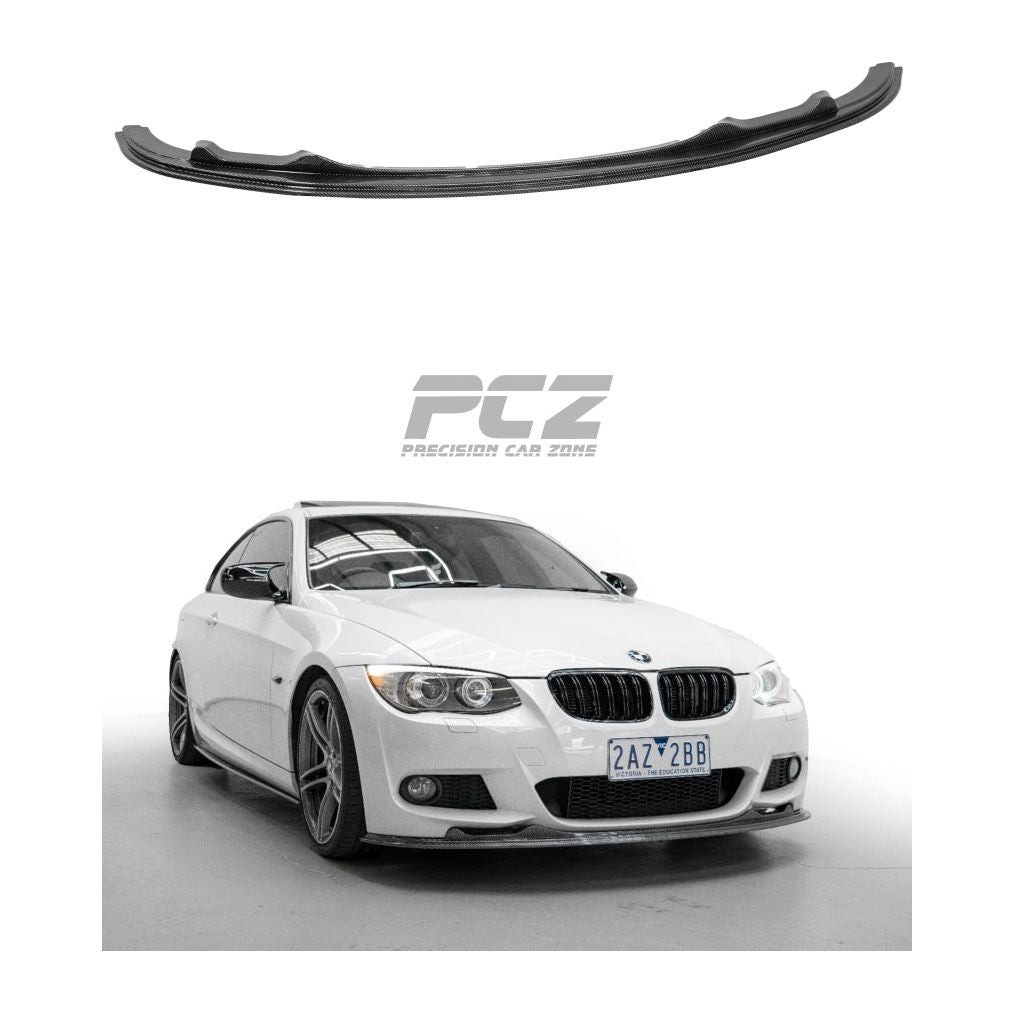BMW E90 LCI 2009-11 Front Lip For M Tech Bumper Carbon Look