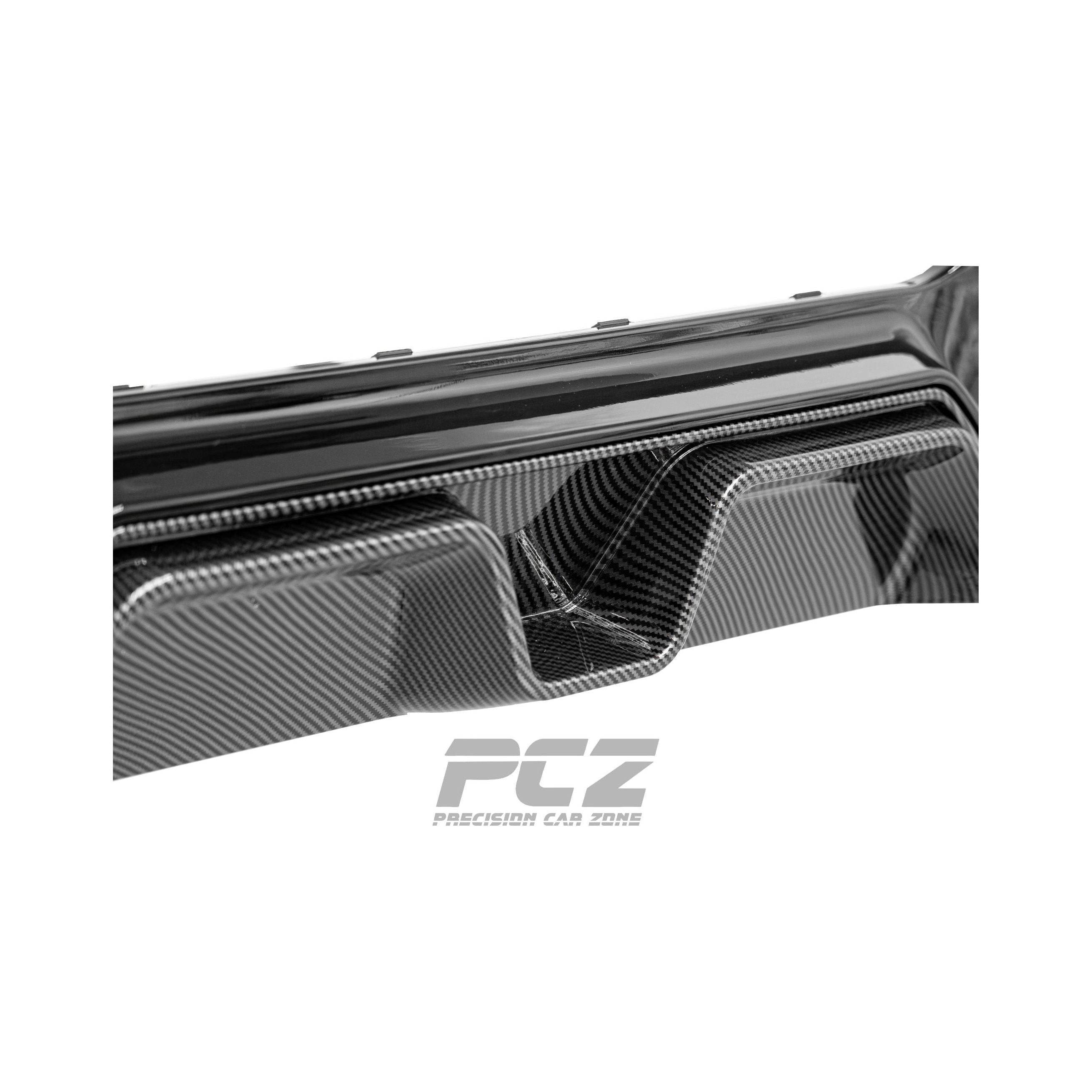 F20 LCI Competion-Style Diffuser (Dual Single Outlet) Carbon Look