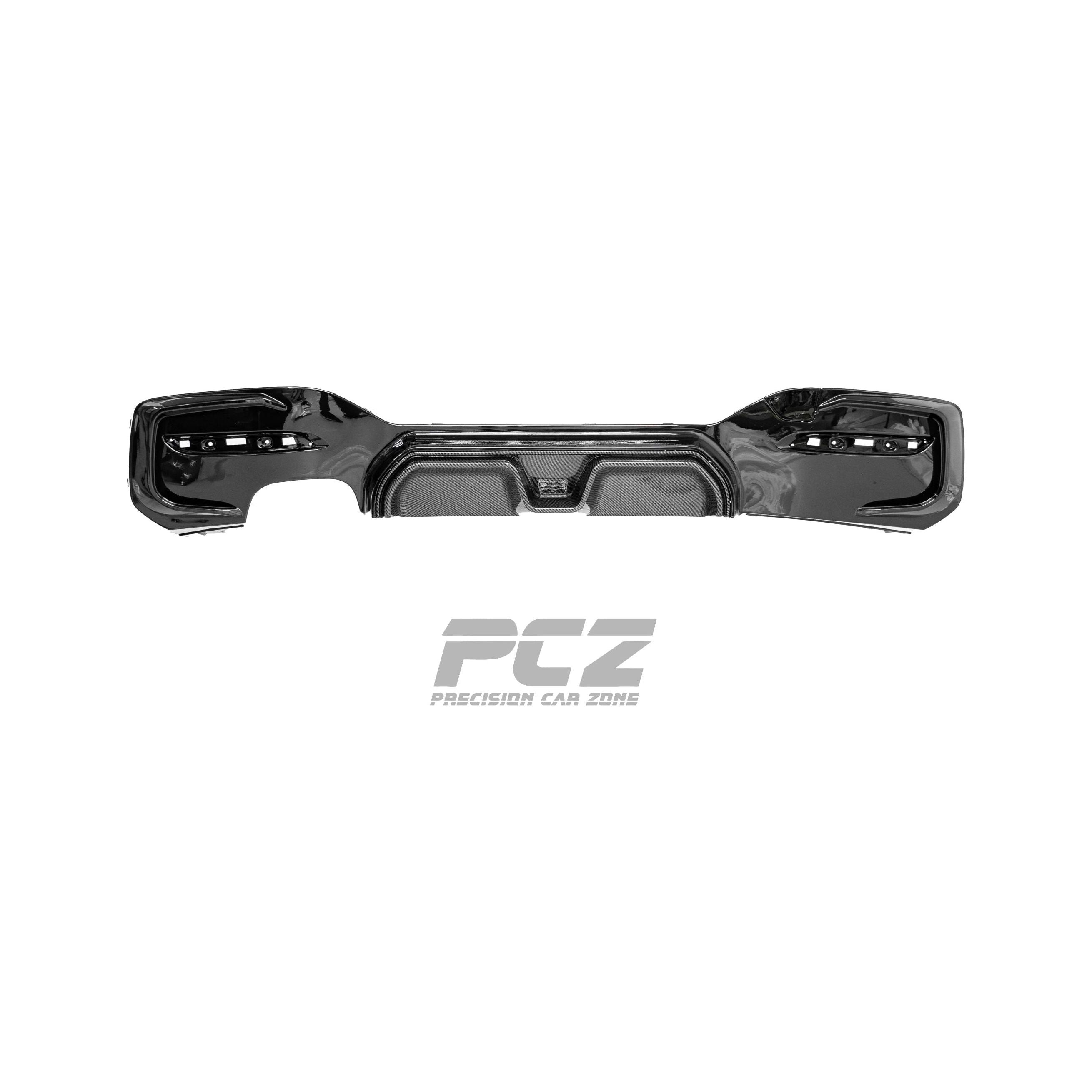 F20 LCI Competion-Style Diffuser (Dual Single Outlet) Carbon Look