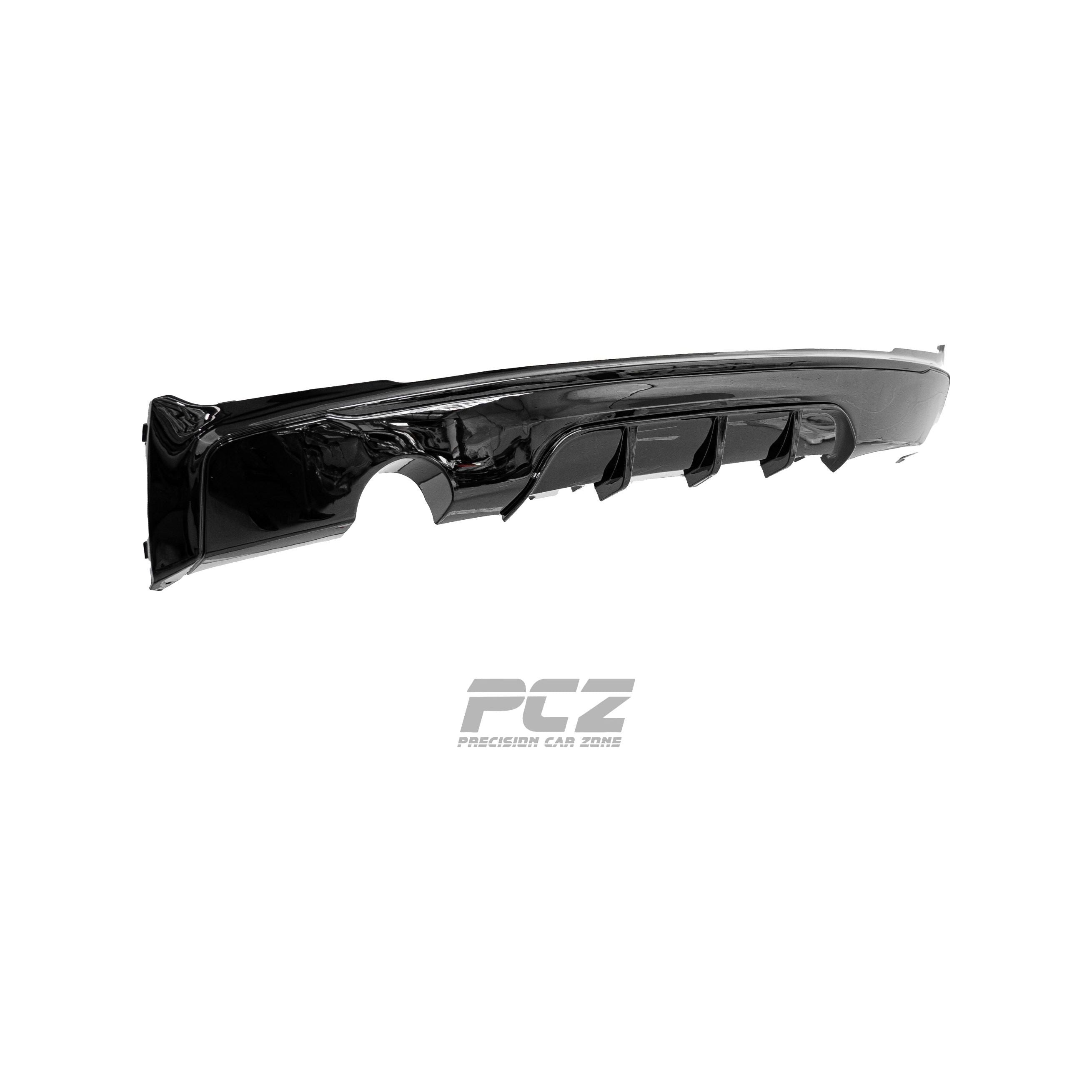 F22 M-Performance Style Diffuser (Single Exit Exhaust) Glossy Black
