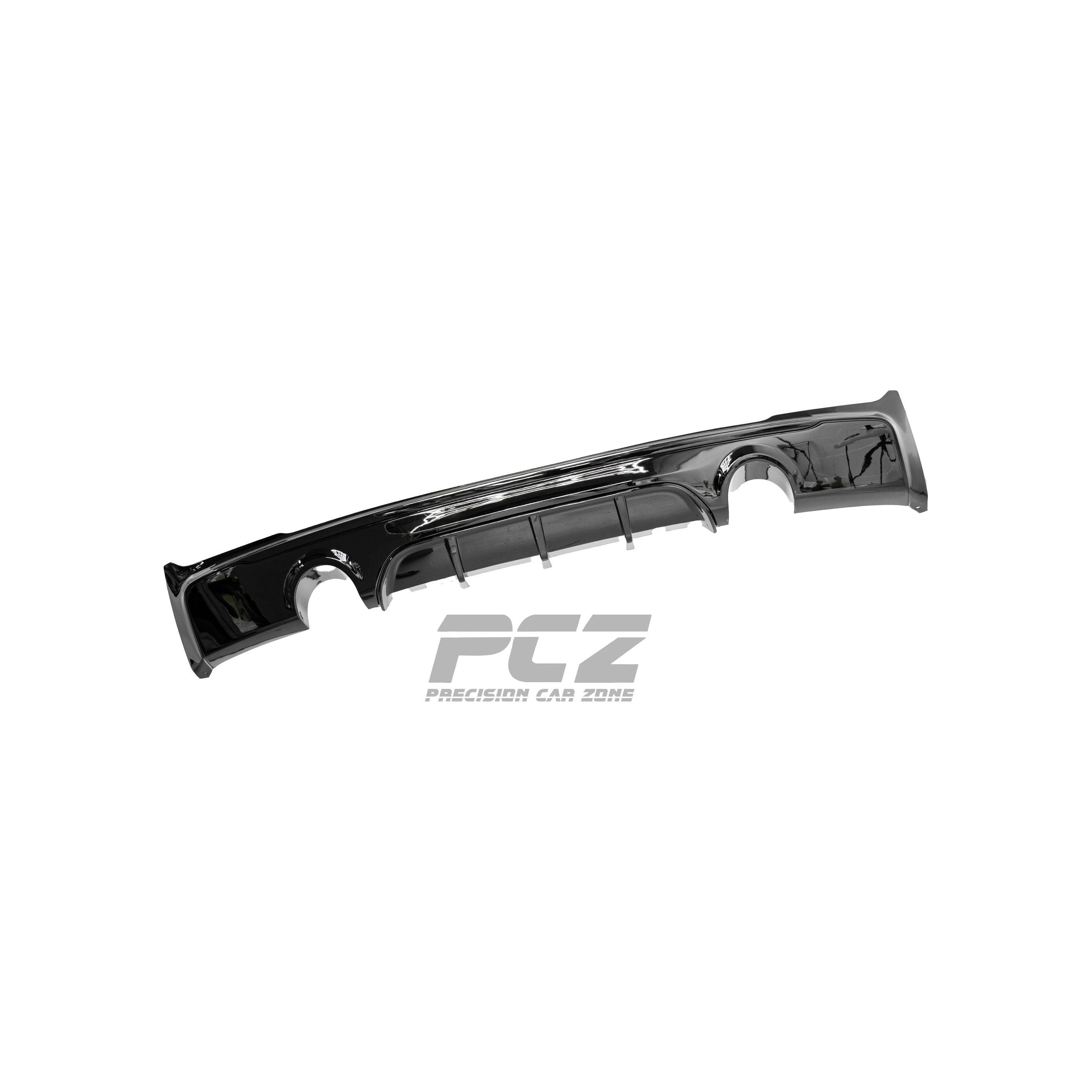 F22 M-Performance Style Diffuser (Quad Twin Exhaust) Glossy Black
