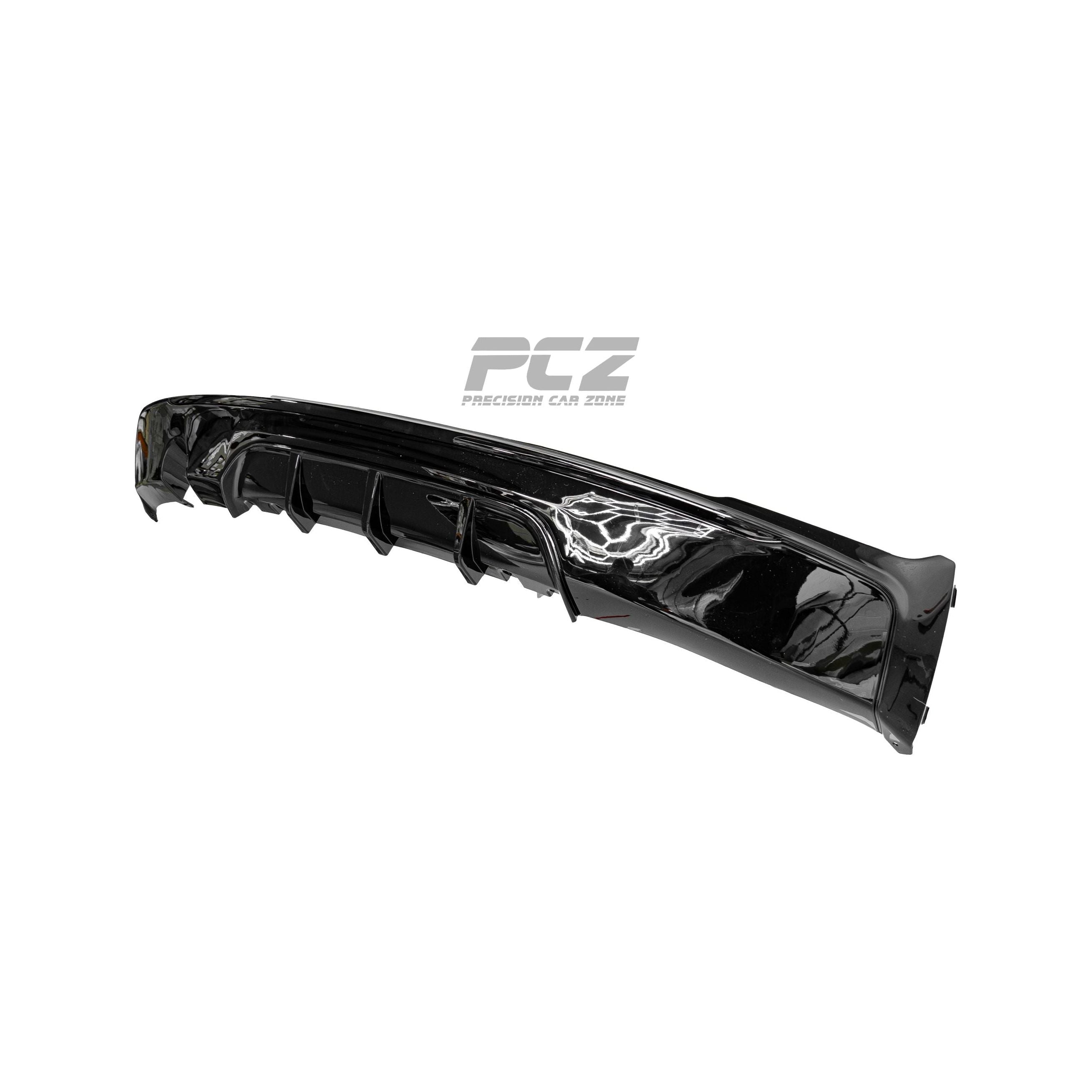 F22 M-Performance Style Diffuser (Single Exit Exhaust) Glossy Black