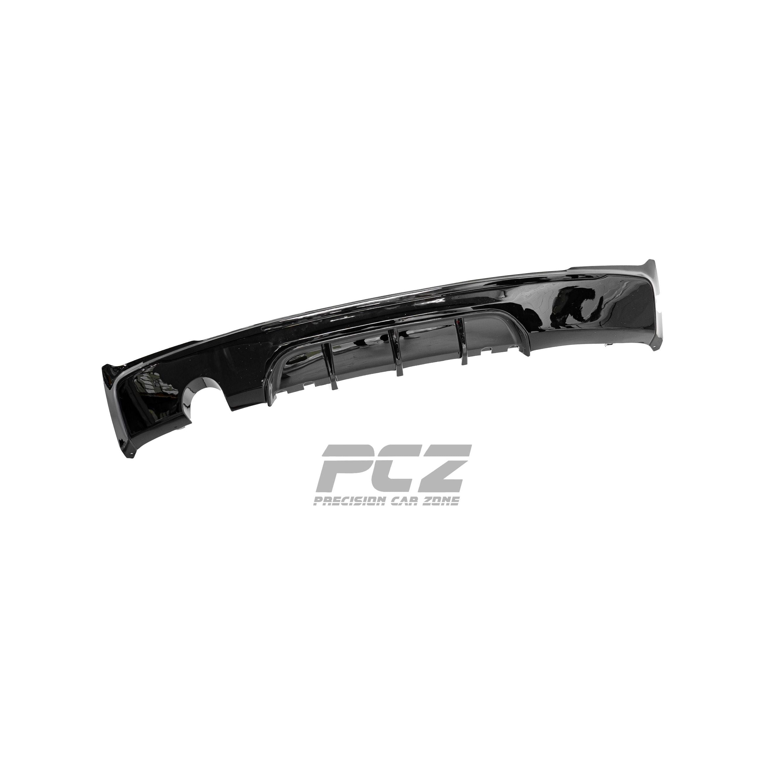F22 M-Performance Style Diffuser (Single Exit Exhaust) Glossy Black