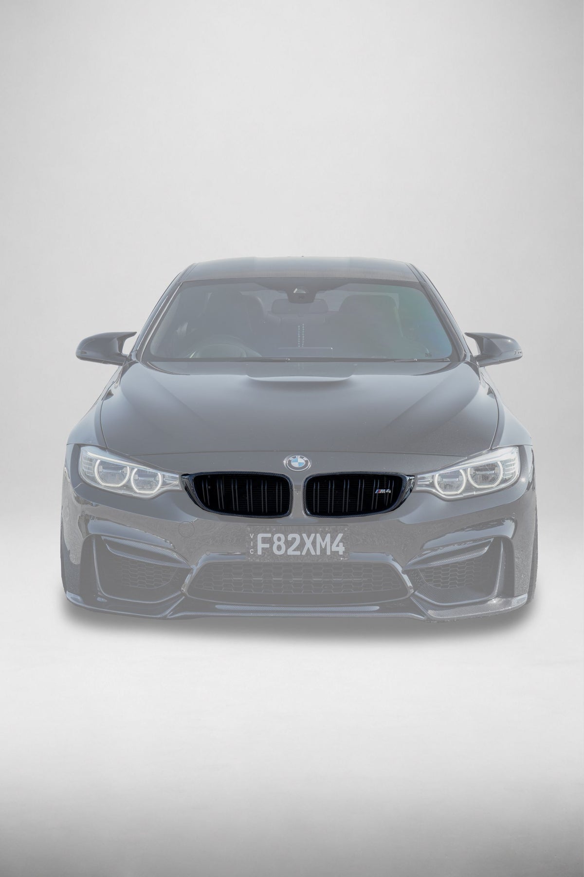 BMW F80 M3 / F82 F83 M4 M Performance Style Carbon Fiber Dual Slat Front Grilles