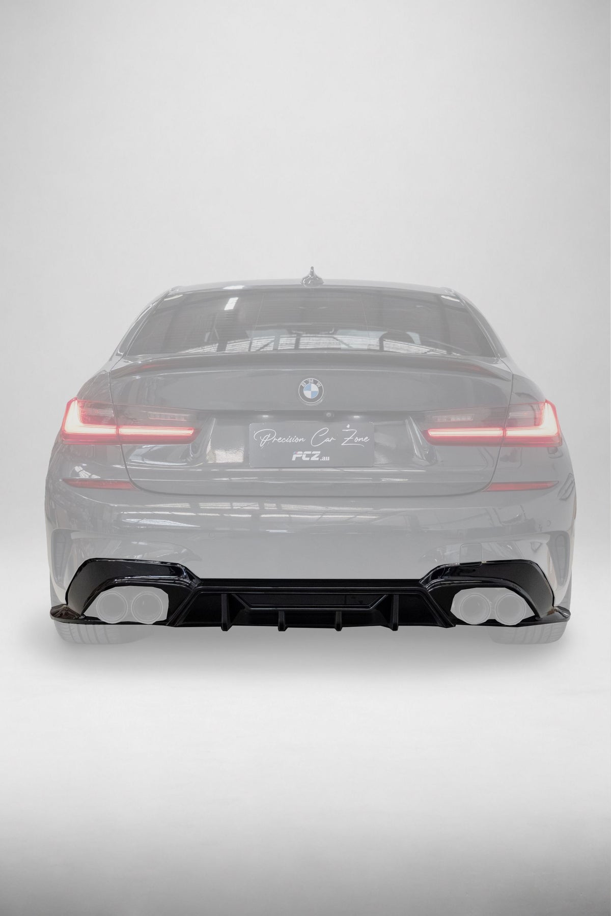 BMW G20 Competition Style Rear Diffuser Gloss Black (2019–2022 M Sport)