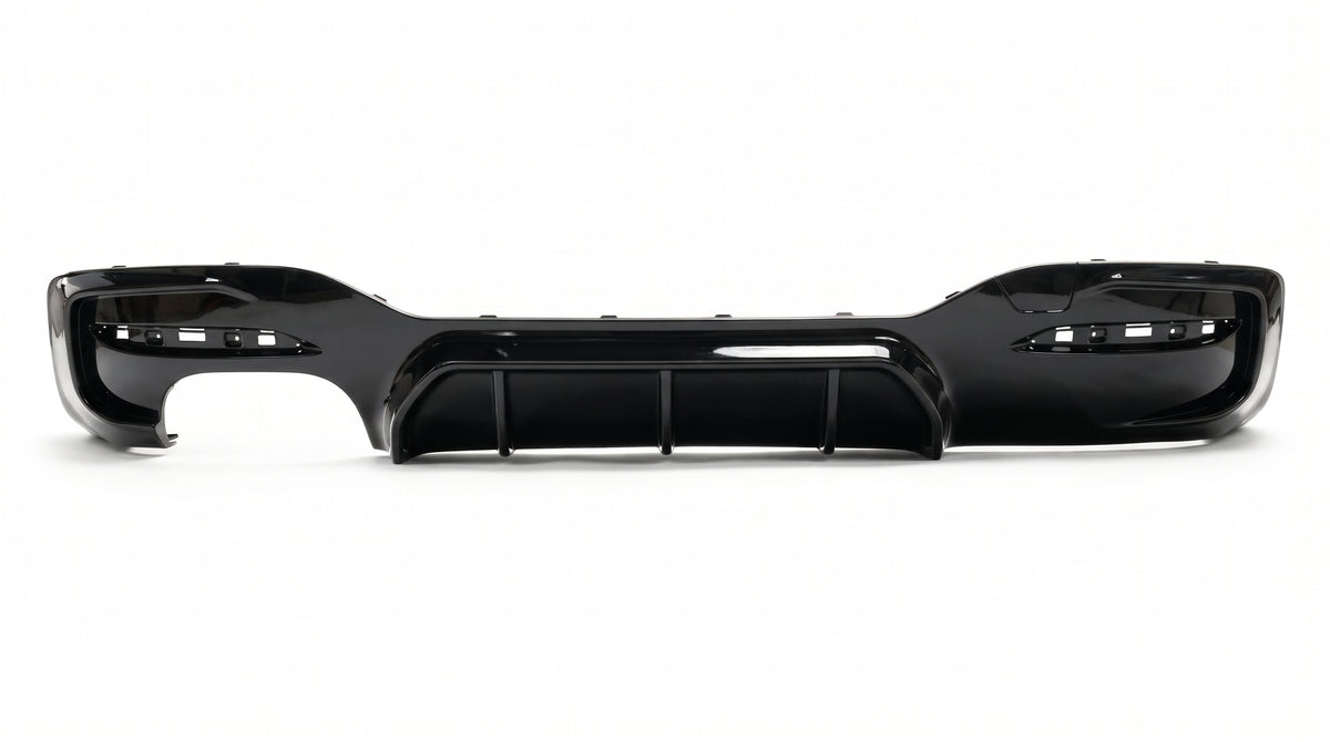 BMW F20/F21 LCI M-Performance Style Rear Diffuser – Dual Left Site Exit | Gloss Black | 2015–2019