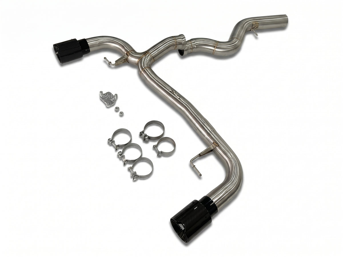 PCZ Performance G20 Dual Single-Exit Sport Rear Exhaust w/ M Tips (0--0) | BMW 3 Series 320i 330i