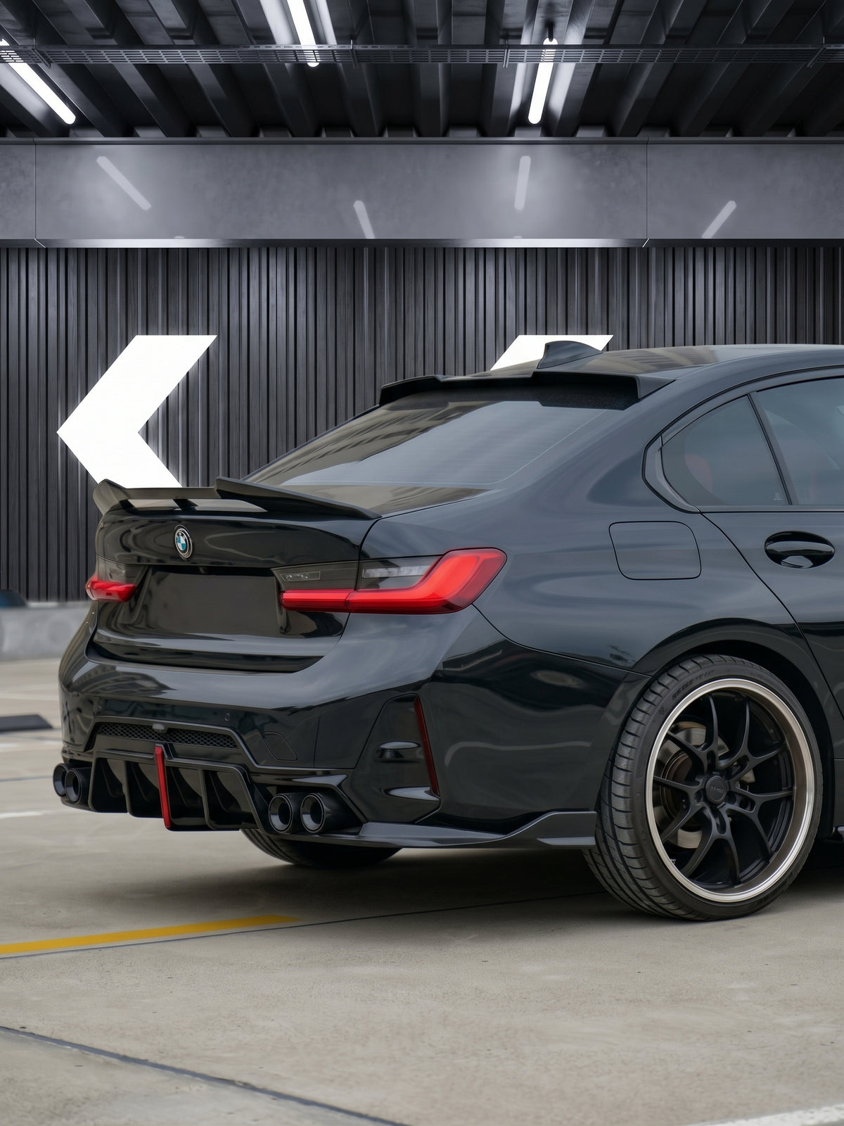 BMW 3 Series G20 Gloss Black Roof Spoiler | 2019–2025