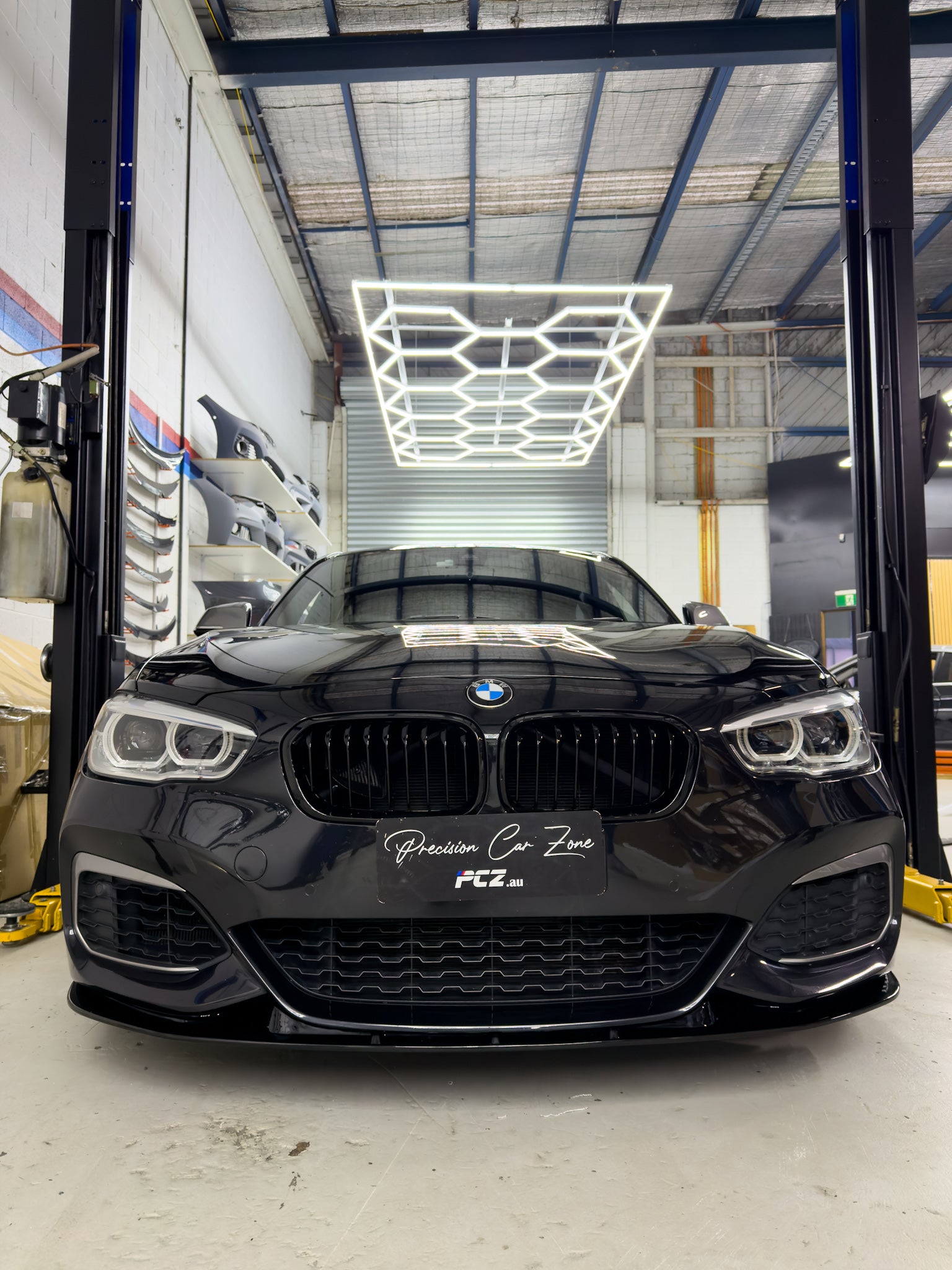 BMW F20 LCI M Sport Max Style Front Lip Splitter – Gloss Black (2015-2019)