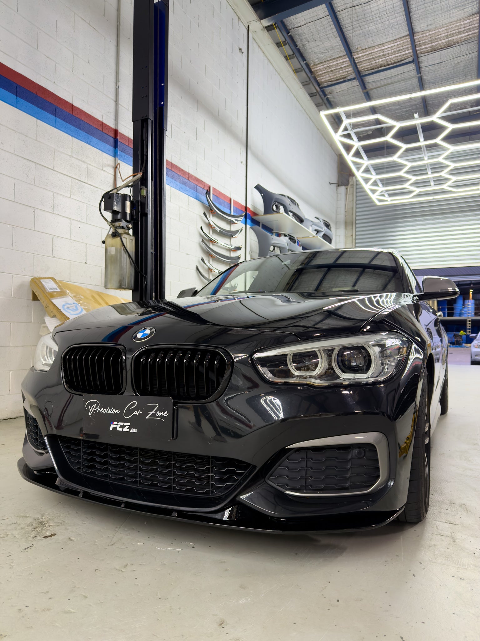 BMW F20 LCI M Sport Max Style Front Lip Splitter – Gloss Black (2015-2019)