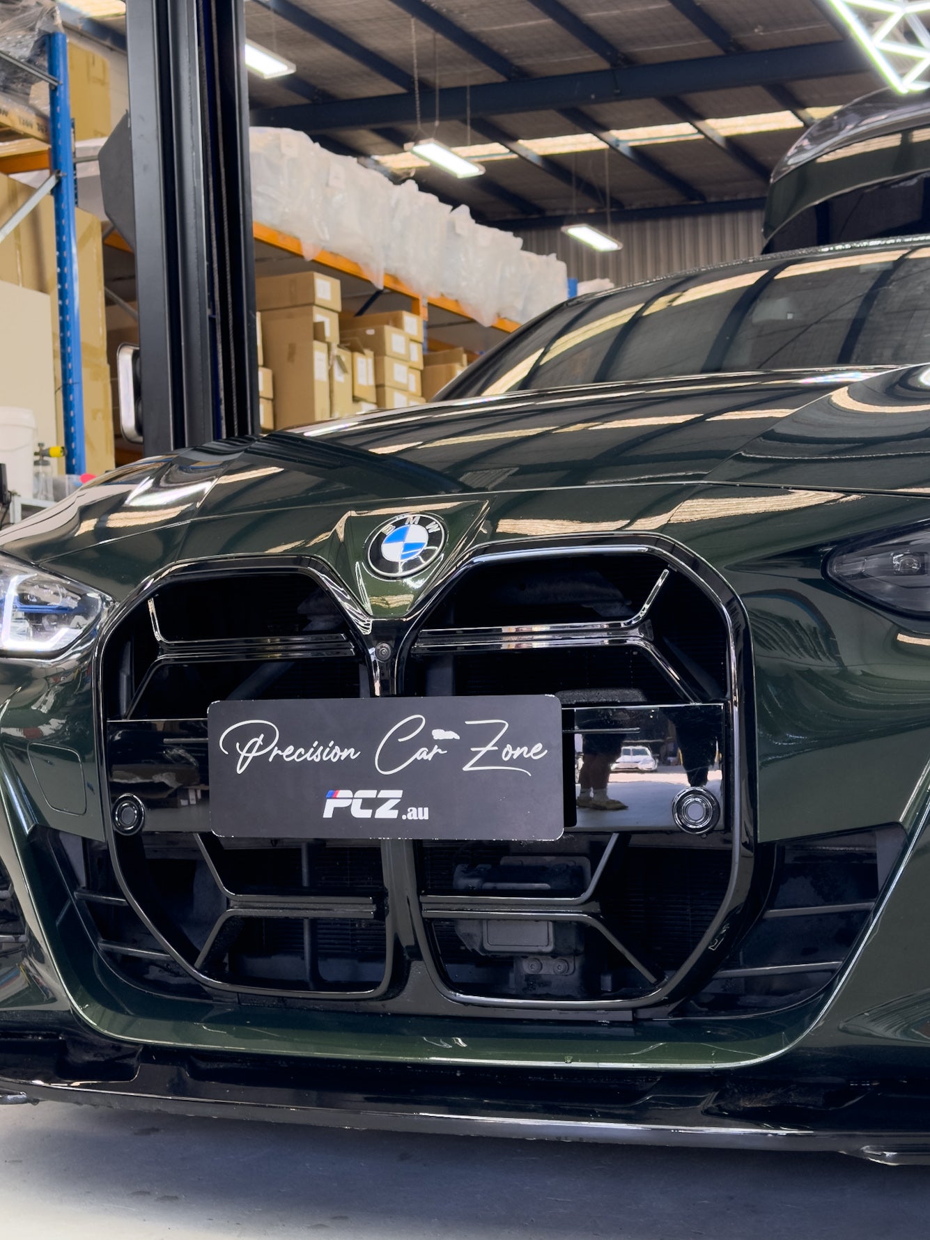 BMW G22 G23 4-Series CSL Style Gloss Black Front Bumper Grille 2020-2025
