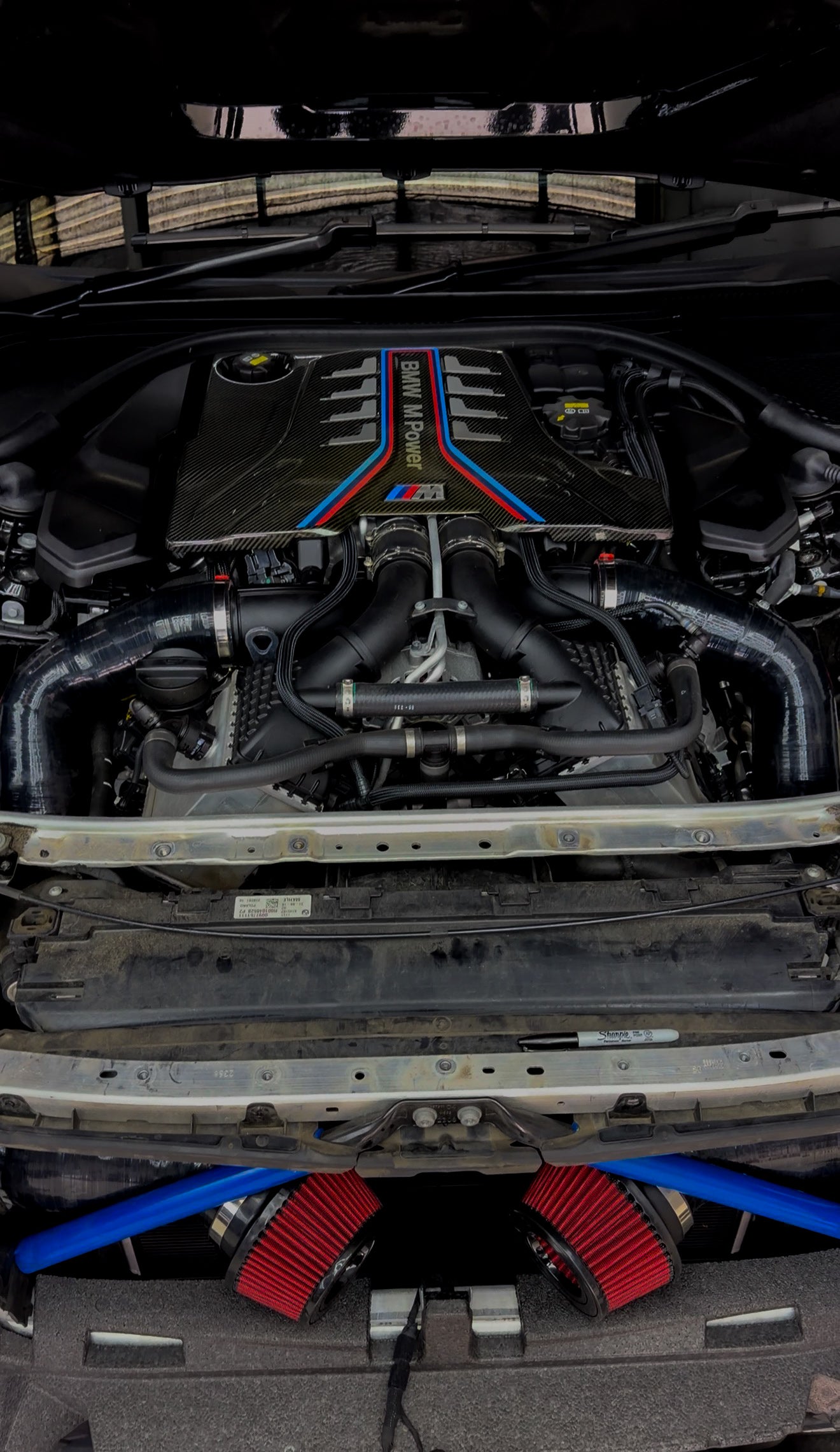 PCZ Performance Front-Mount Cold Air Intake System BMW F90 M5 / F91-F93 M8 / G30 / G12 (S63 / N63 4.4L Twin-Turbo V8)