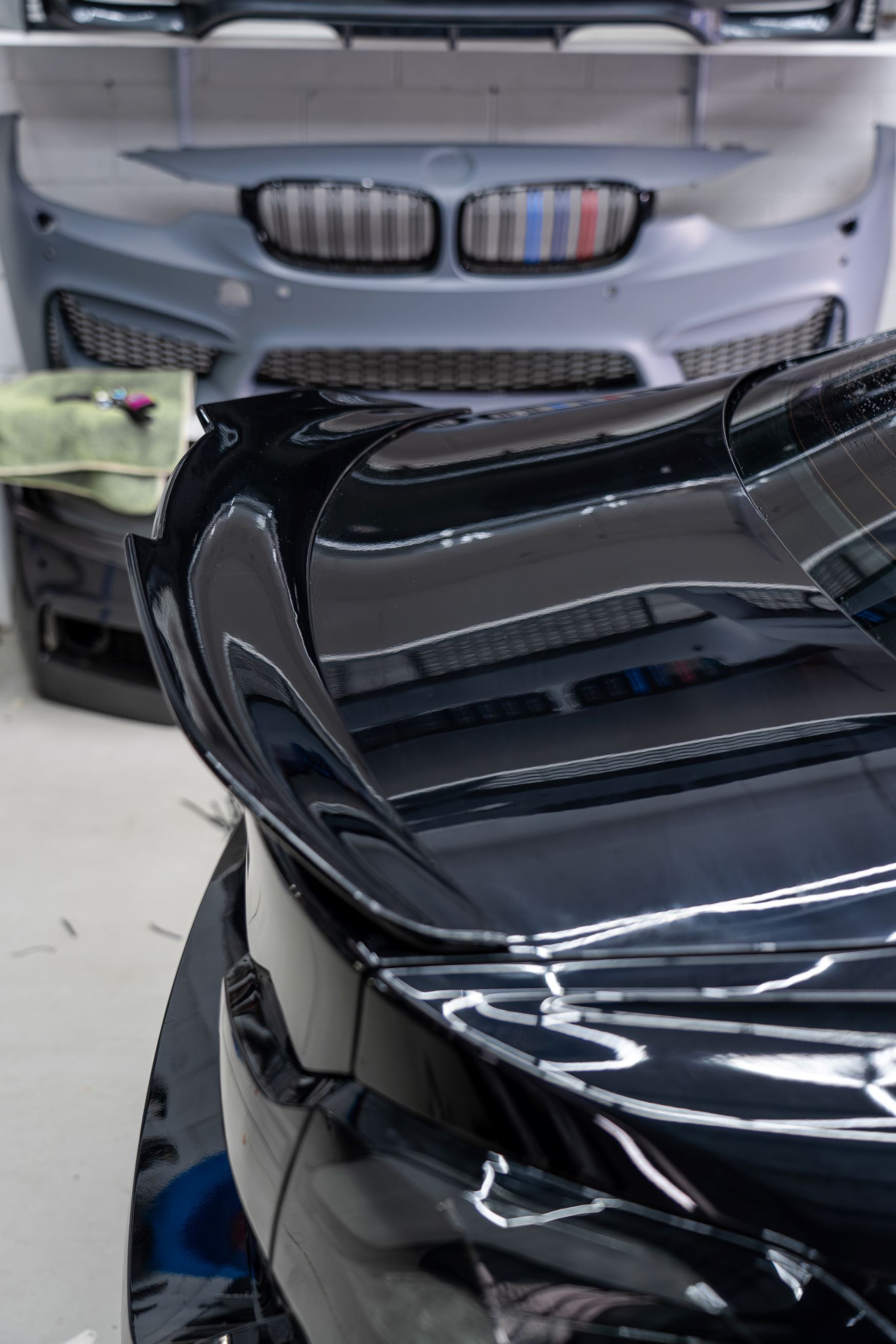 BMW 4-Series F32 Coupe 13-20 PSM Style Rear Spoiler Gloss Black