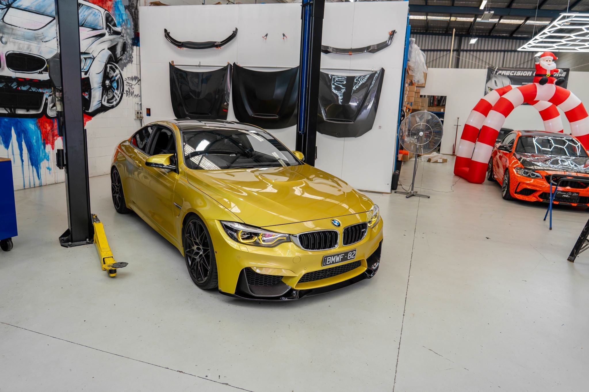 F80 / F82 M3 M4 CS-Style Front Lip Spoiler — Piano Gloss Black