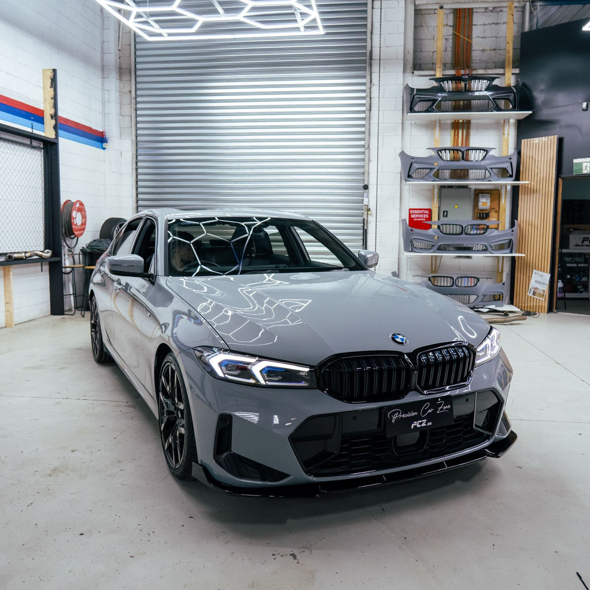BMW G20 G21 LCI 3 Series Max-Style Front Lip Splitter – Gloss Black (2023–2026)