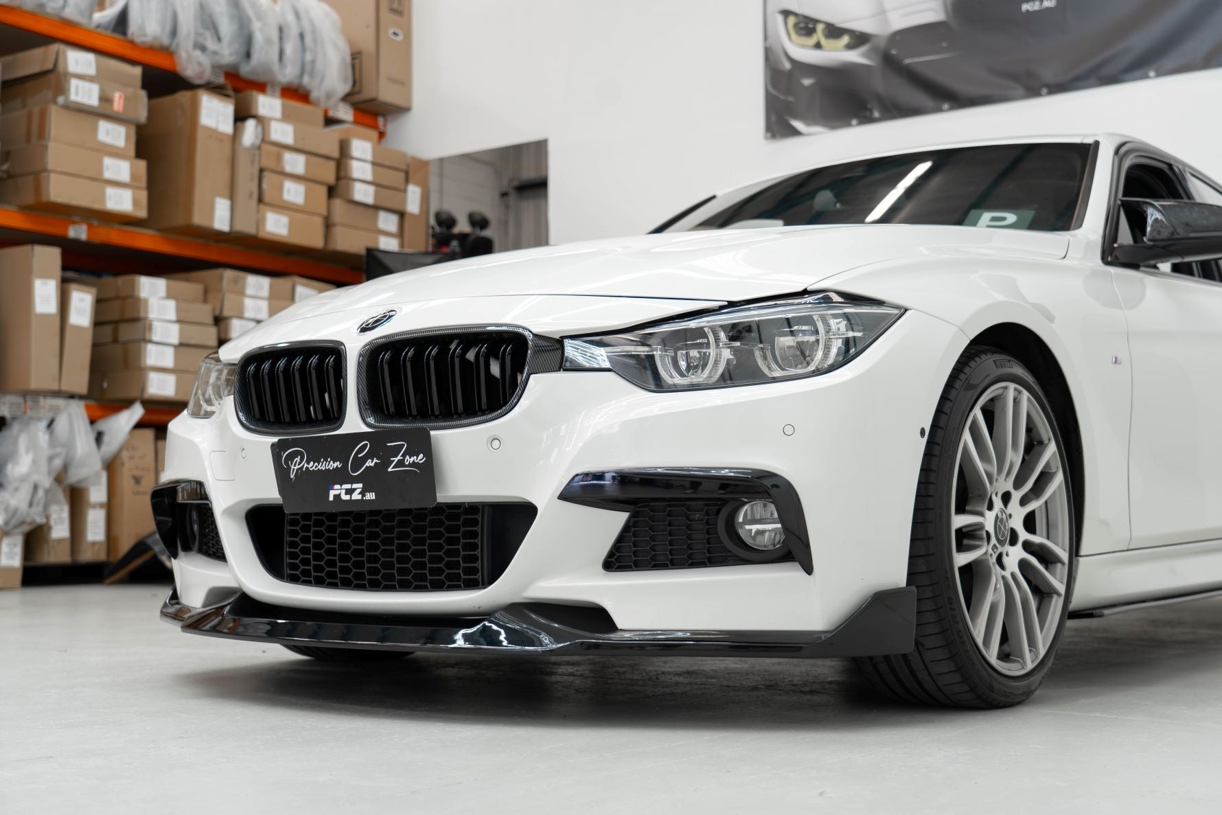 F30/F31 Mad Style Front Lip Glossy Black
