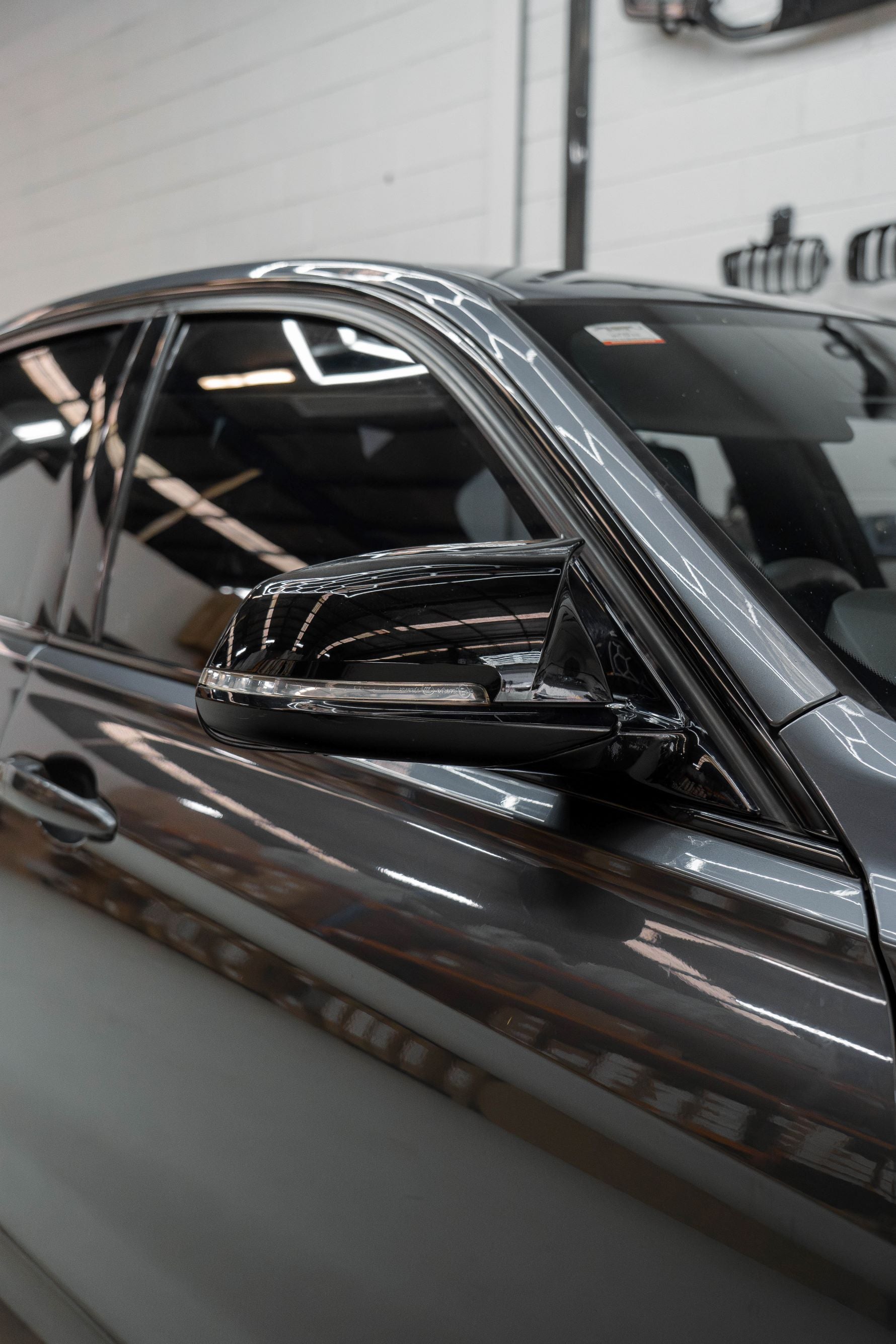 F20/F30/F32/F87 M-LOOK SIDE MIRROR COVERS GLOSSY BLACK