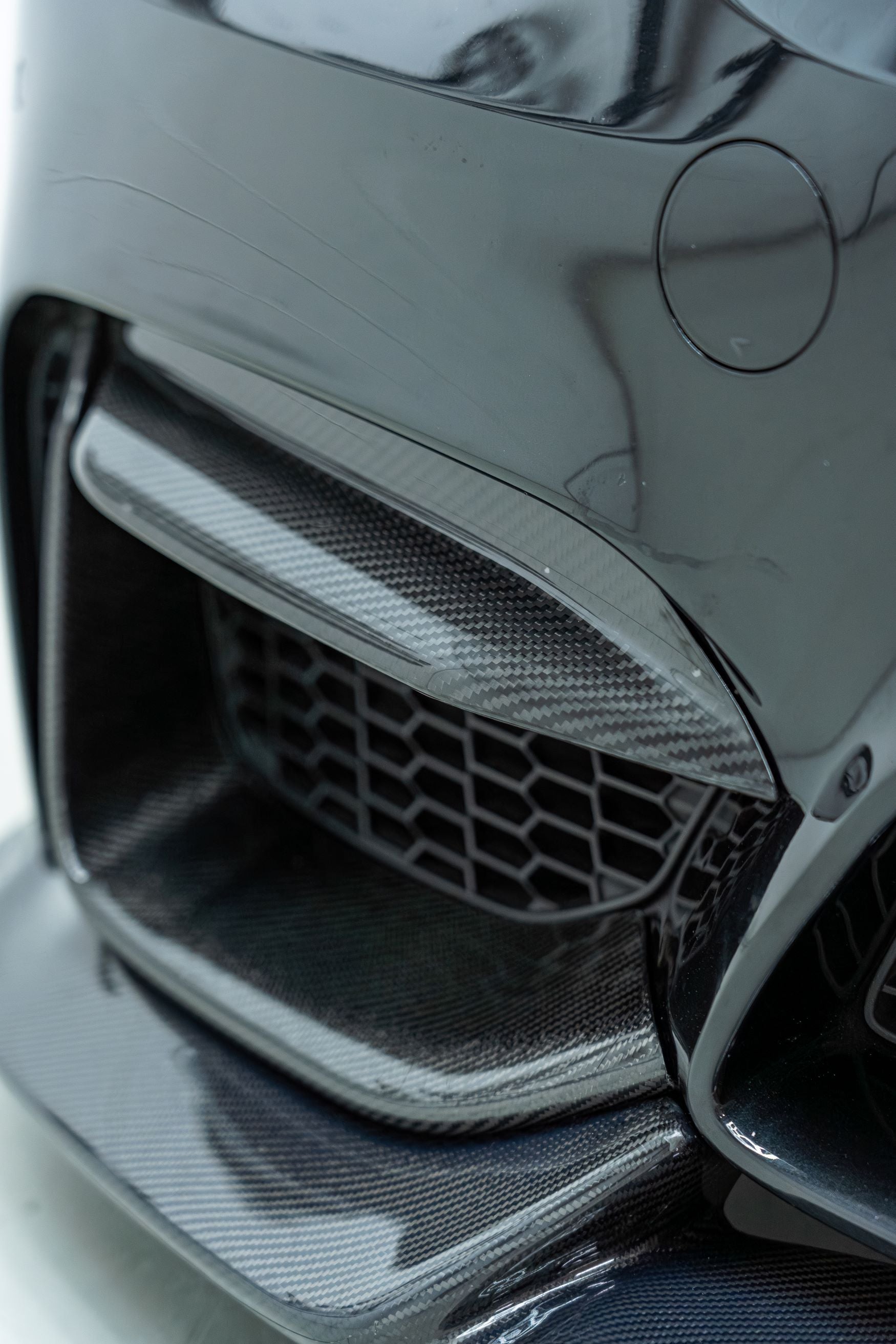 BMW F80 M3 / F82 F83 M4 M Performance Style Front Splitter – Pre-Preg Dry Carbon Fiber (2014–2020)