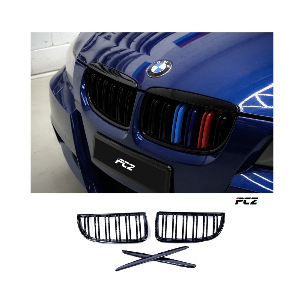 M-PerformanceGlossBlackDualSlatGrillBMWE903series2005-2008