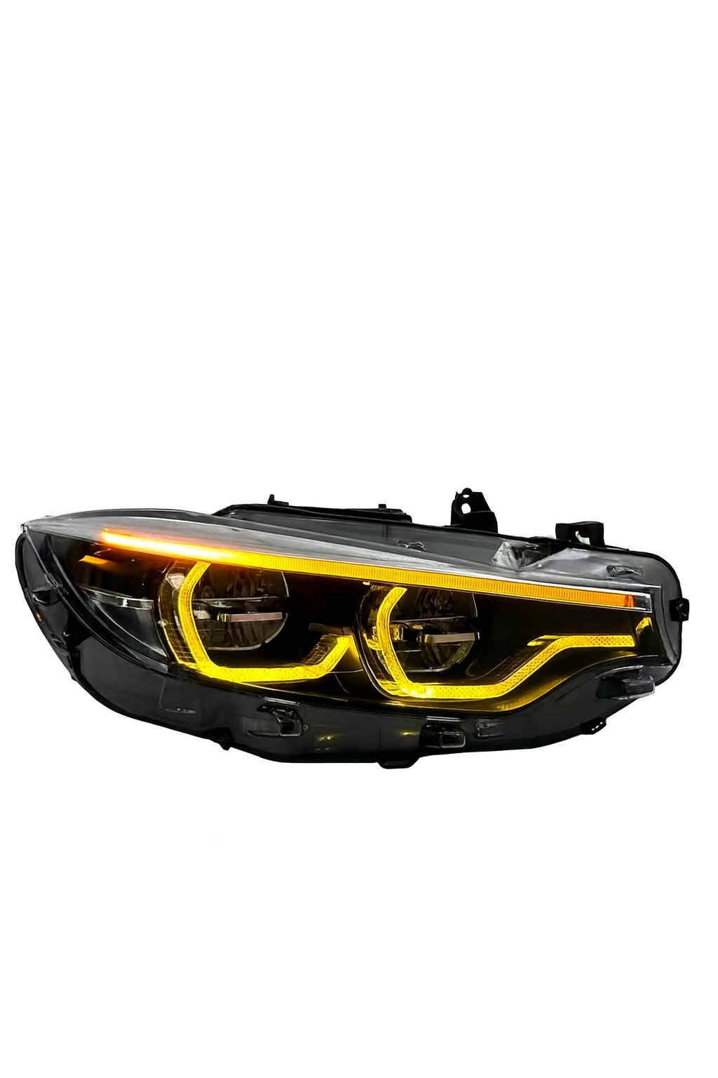M4/M3 IKON LCI Dual White/Yellow V2 10-Pin LED Headlights – Ultimate Plug & Play Upgrade for F32/F36 & F80/F82