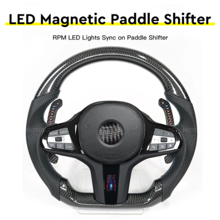 Carbon Fiber Magnetic LED Paddle Shifters