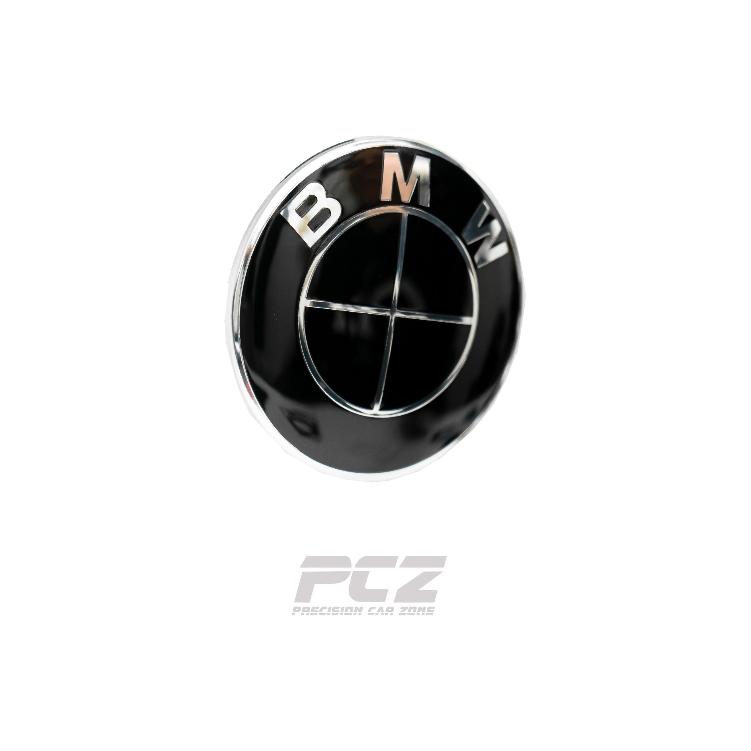 BMW F-Series Black in Black Emblem Badges Set Front And Rear