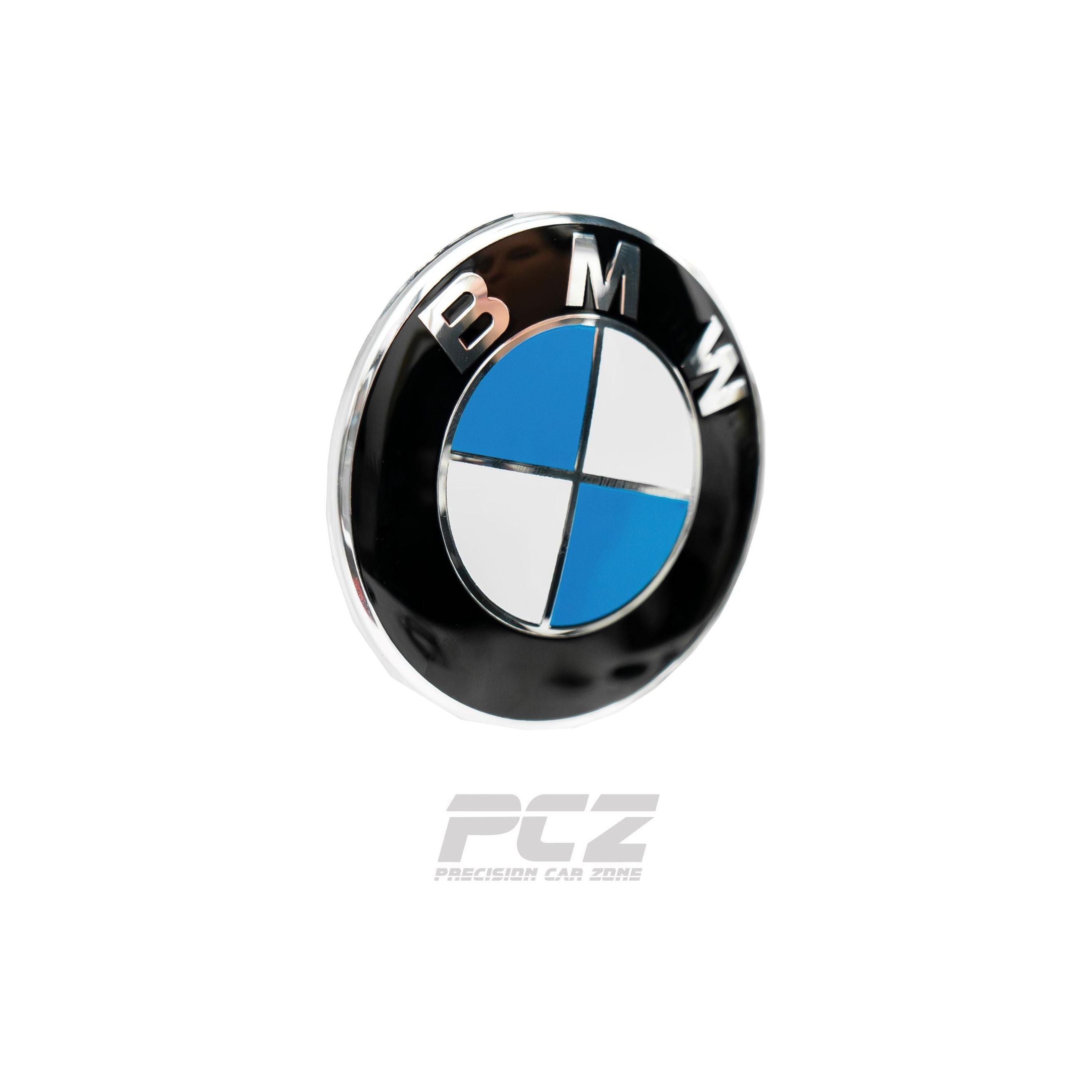 BMW F-Series Blue and White Emblem Badges Set Front And Rear