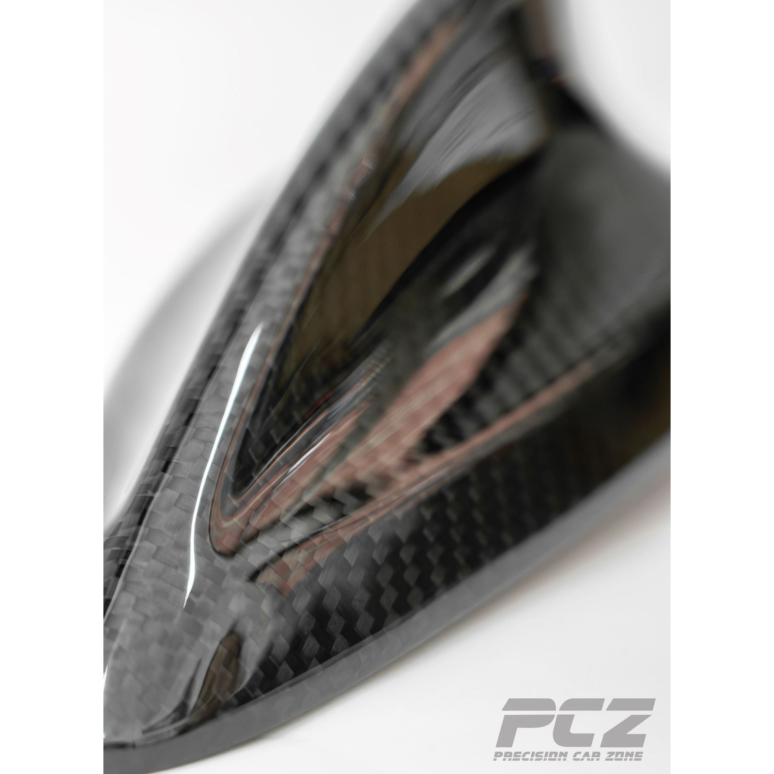 Dry Carbon Fiber Roof Shark Fin F-Series Antenna Stick -On Cover For BMW