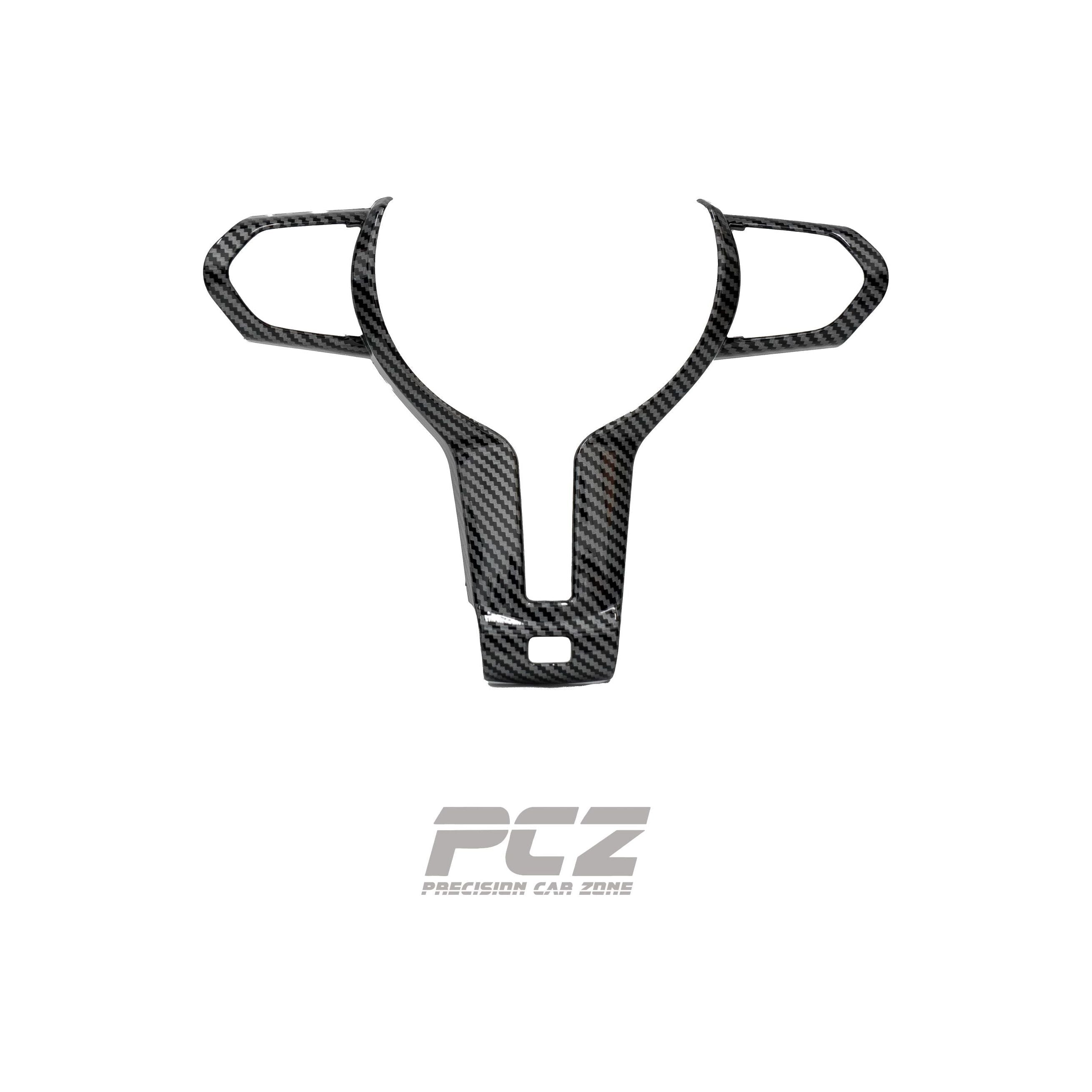 Carbon Look Steering Wheel Cover Trim For M-Sport Steering