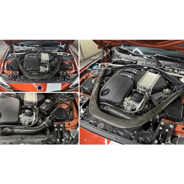 High Flow Carbon Fiber Air Intake System For BMW M3 M4 S55