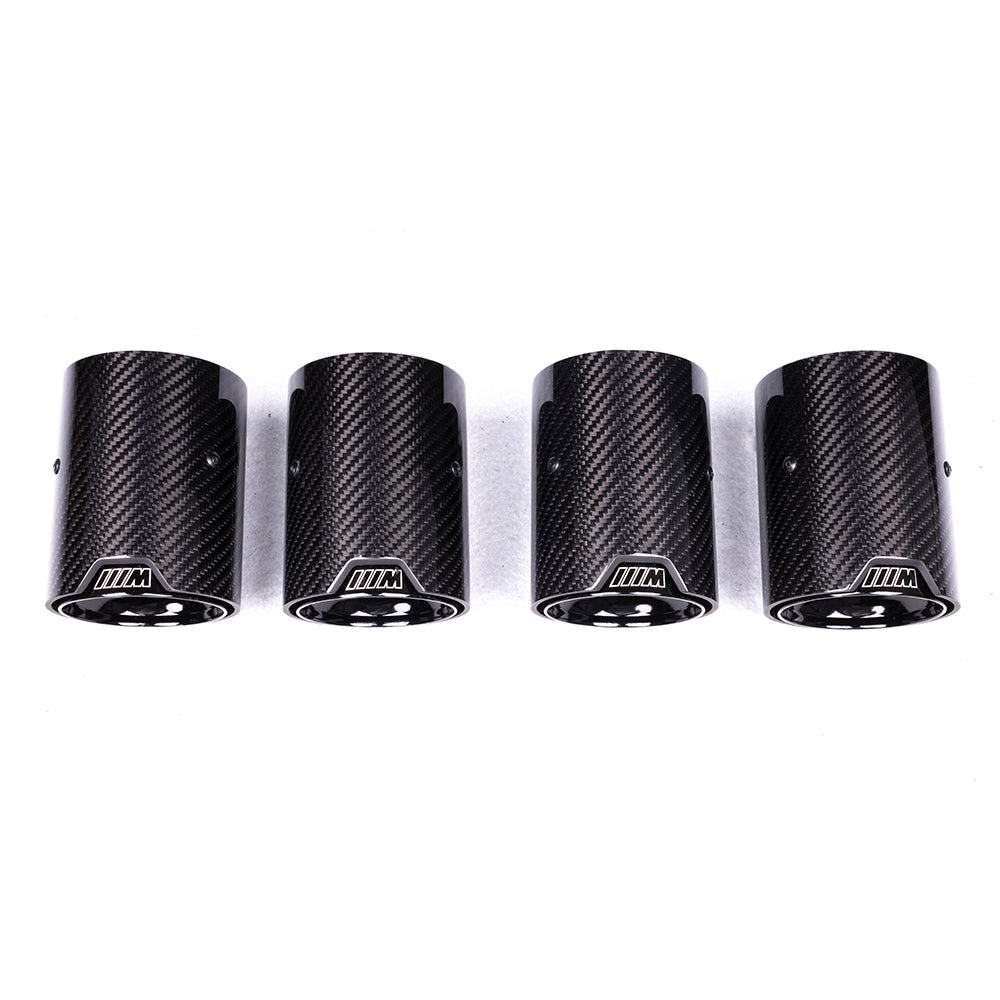 BMW M2 / M3 / M4 Carbon Fiber Exhaust Tips with Inner Mesh