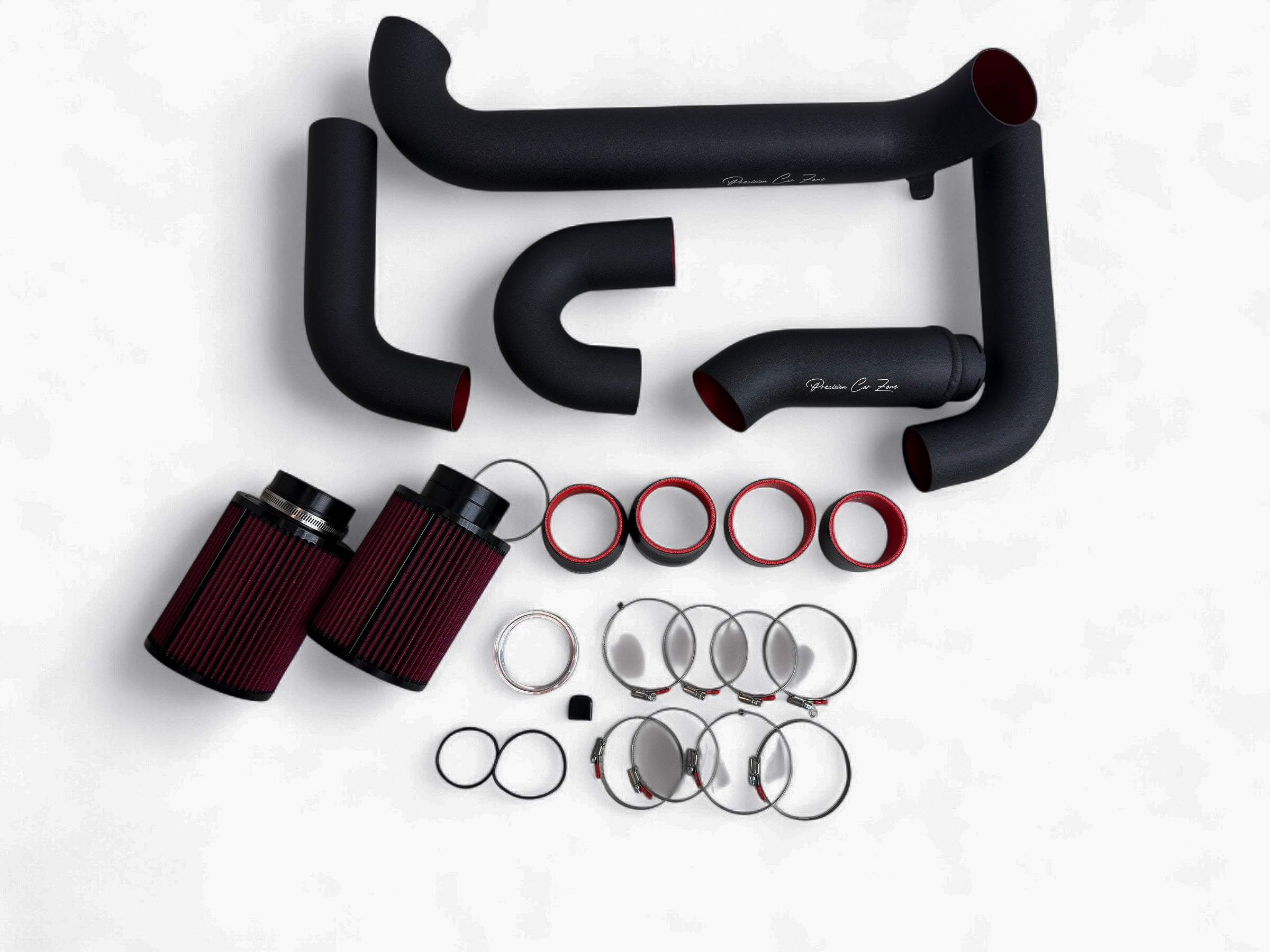 PCZ Front Mount Intake System Powder-Coated Aluminium Pipe | BMW G80 G81 M3 • G82 G83 M4 • G87 M2 | S58 3.0T