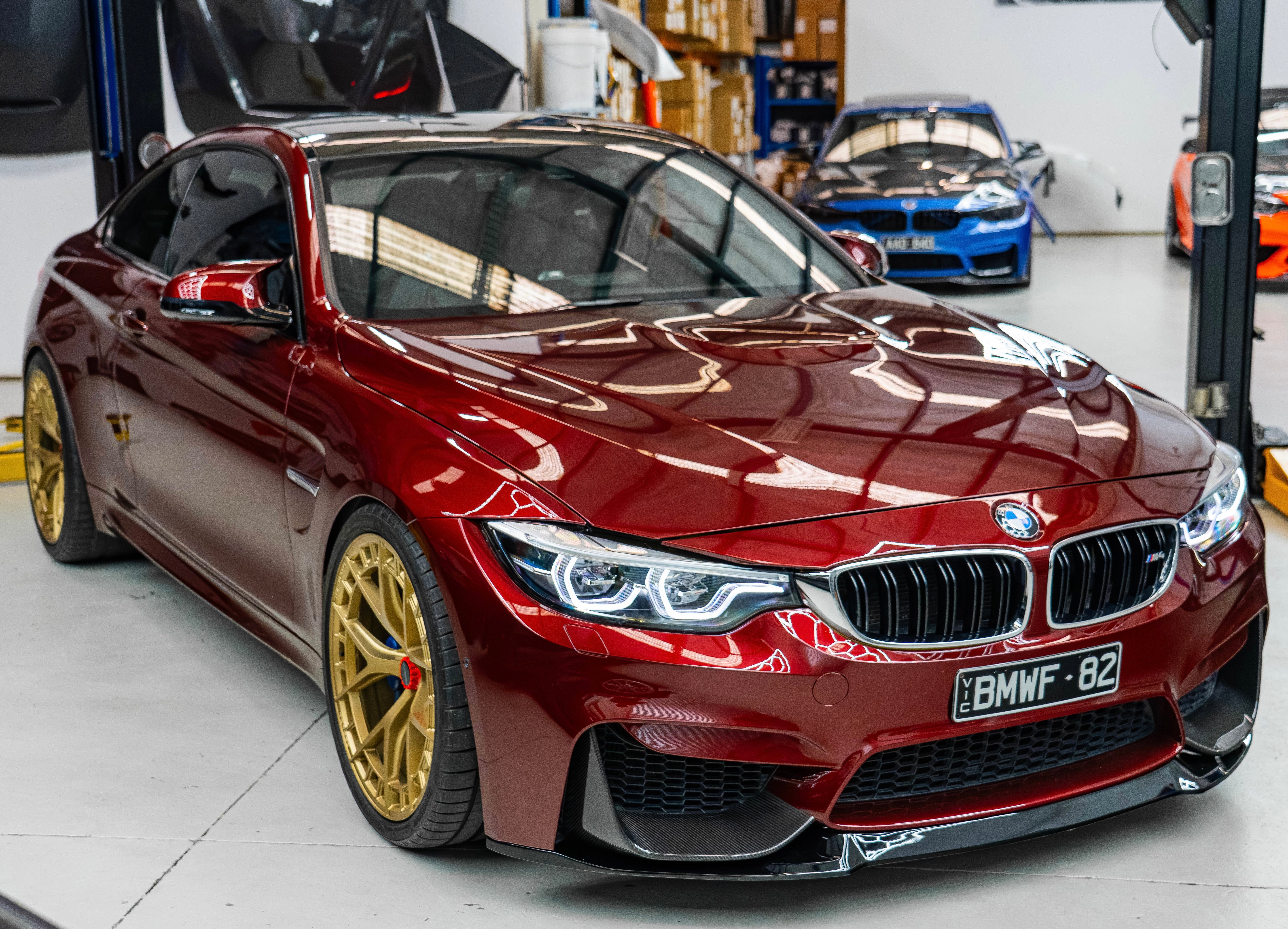 M4/M3 IKON LCI Triple-White/Yellow/Red V2 LED Headlights – Ultimate Plug & Play Upgrade for F32/F36 & F80/F82