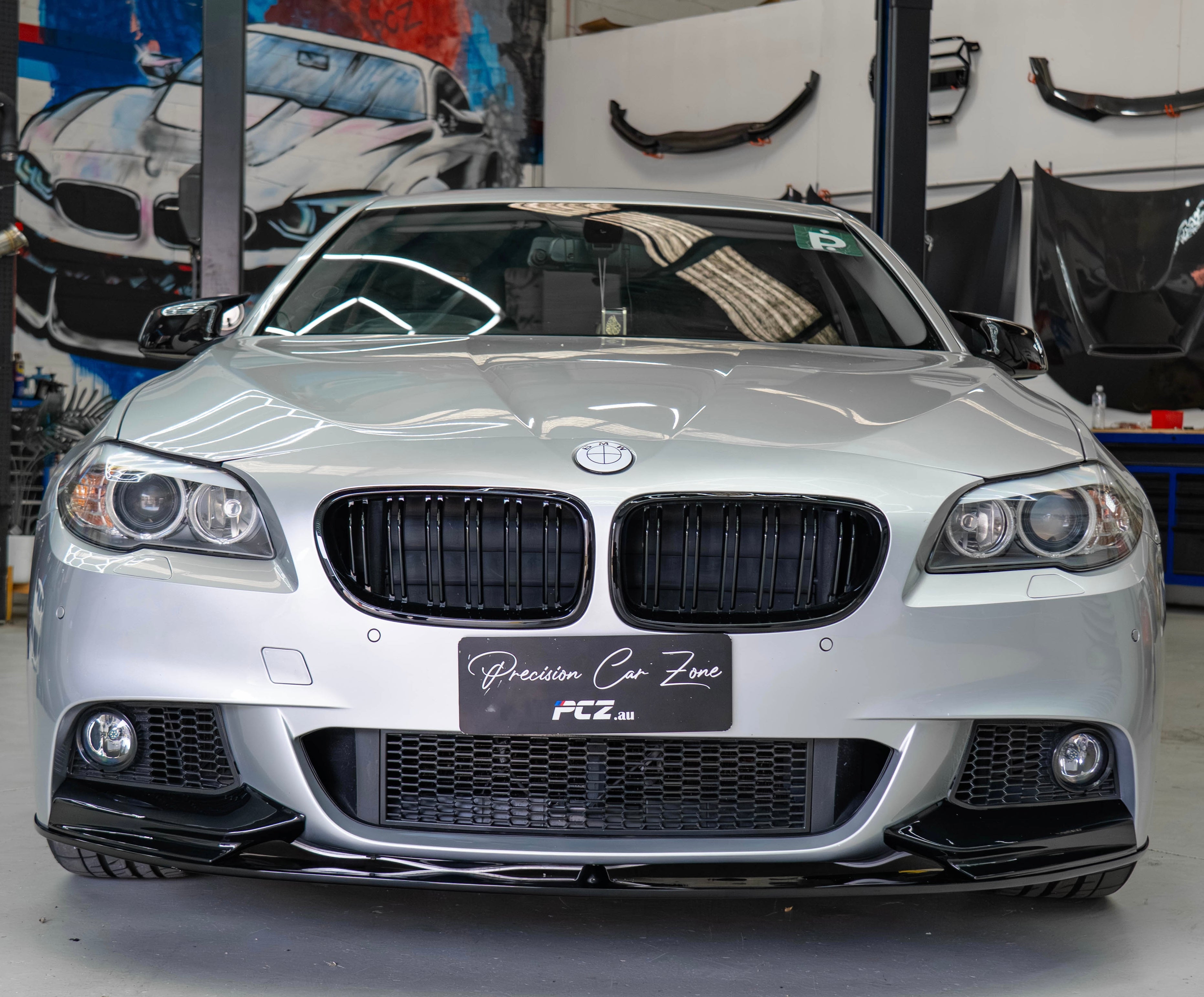 F10 M-Performance For M-Tech Front Lip Gloss Black