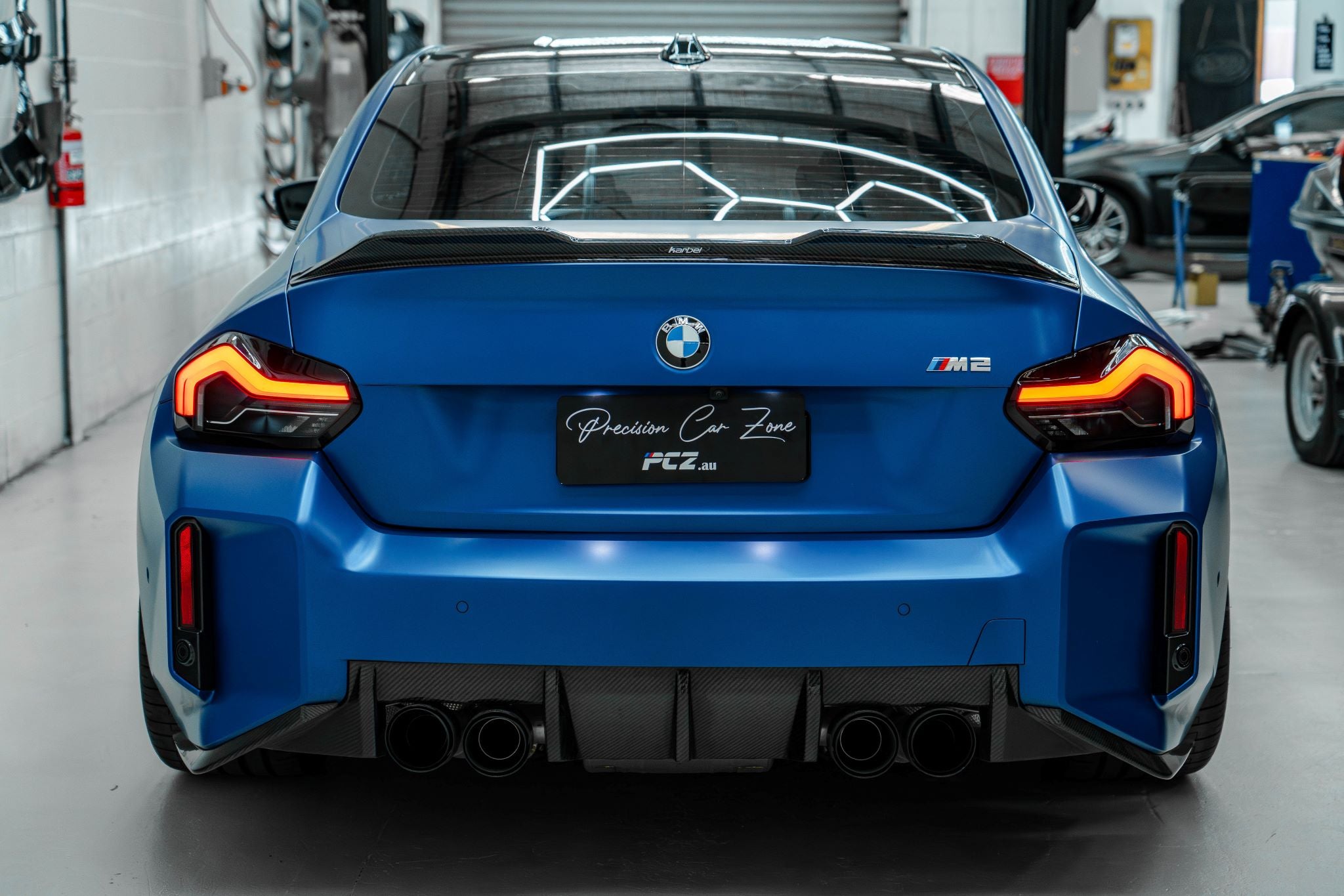 BMW G87 M-Performance Style Rear Diffuser — Pre-Preg Dry Carbon