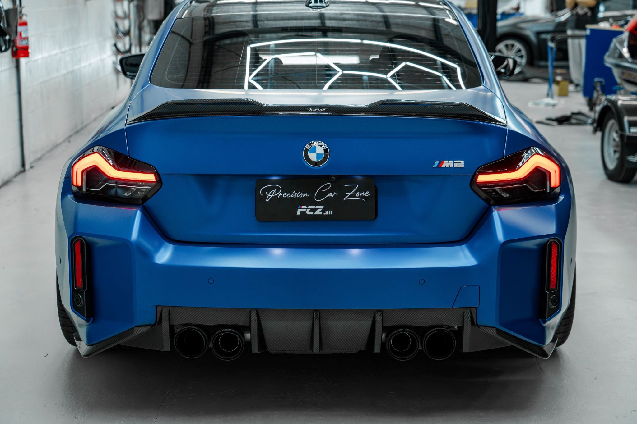 BMW G87 M2 Rear Splitter – Pre-Preg Dry Carbon Fiber