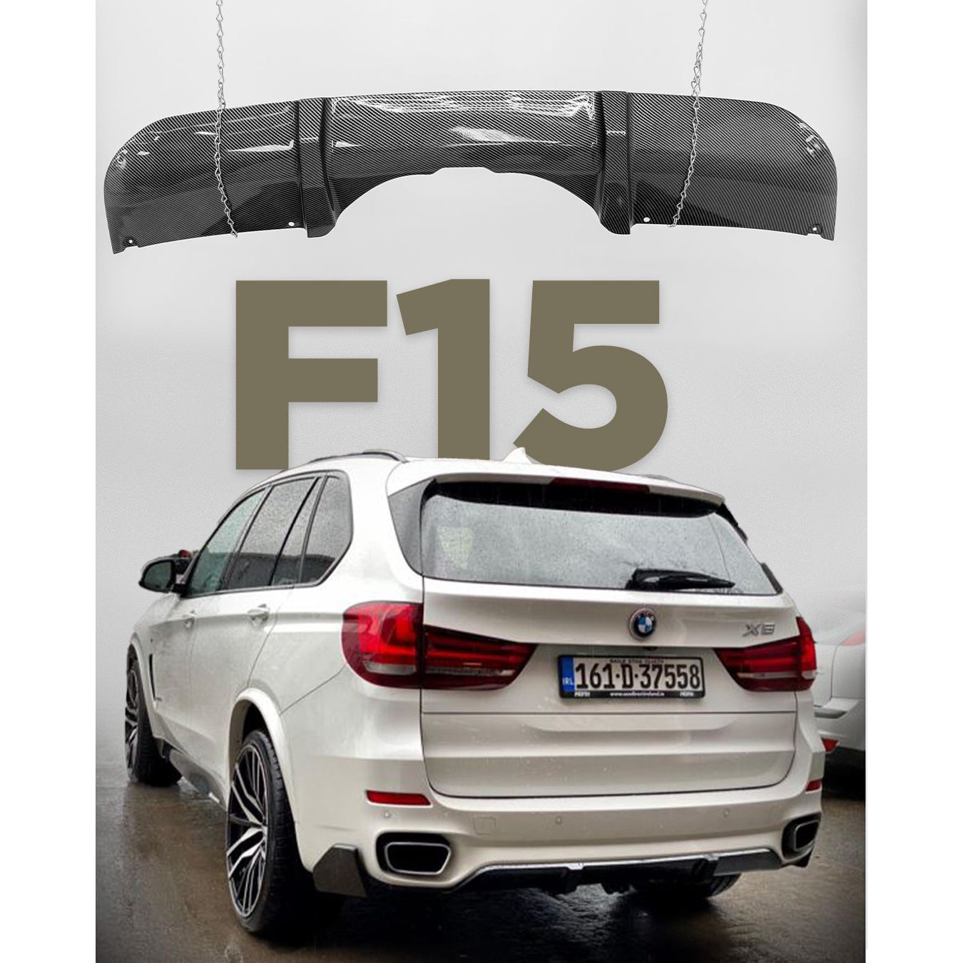 F15 X5 M-Sport  M-Performance Aero-Style  Front Lip Spoiler and  Rear Diffuser Kit
