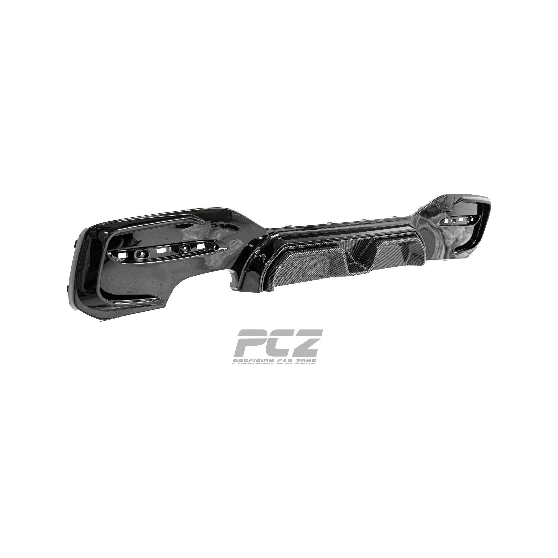 F20 LCI Competion-Style Diffuser (Dual Single Outlet) Carbon Look