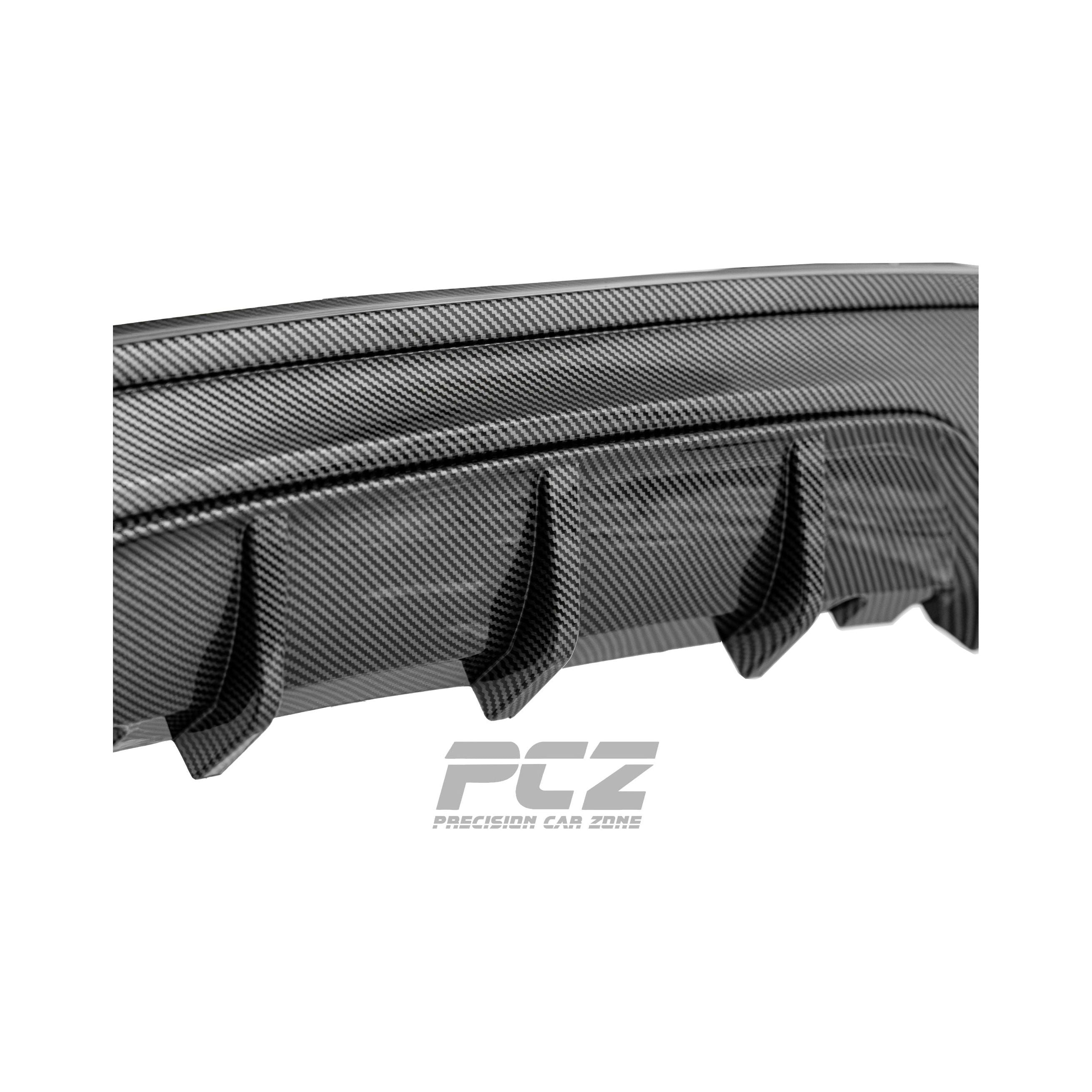 F22 M-Performance Style Diffuser (Single exit) Carbon Look