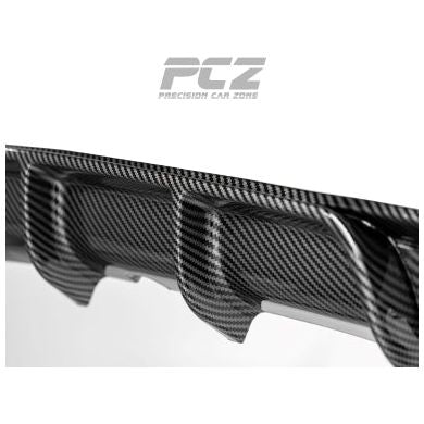 F30 M-Performance Style Diffuser Dual Single Exhaust Carbon Look 00-