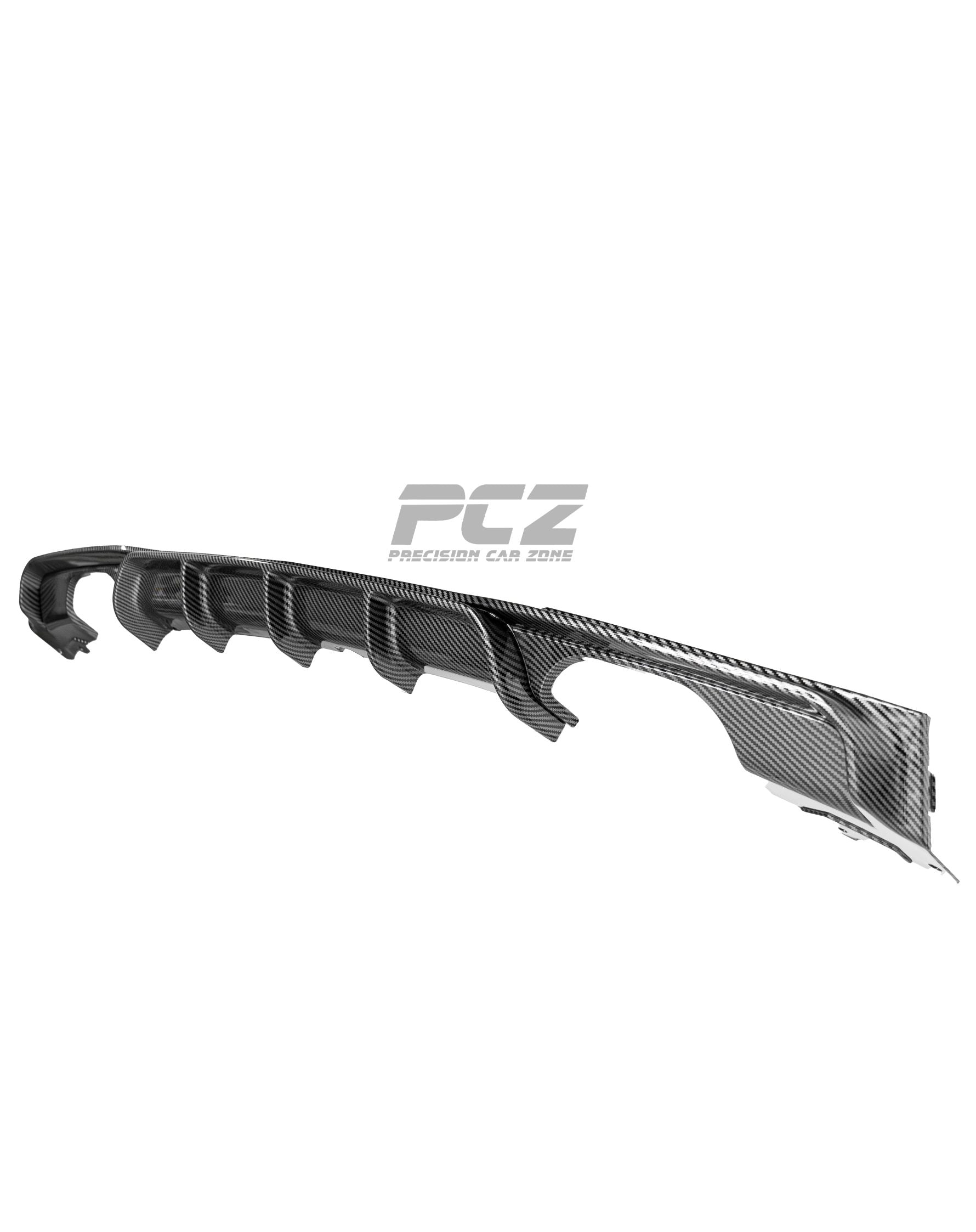 BMW F30/F31/F35 M Performance Style Quad Exit Rear Diffuser – Carbon Look Finish